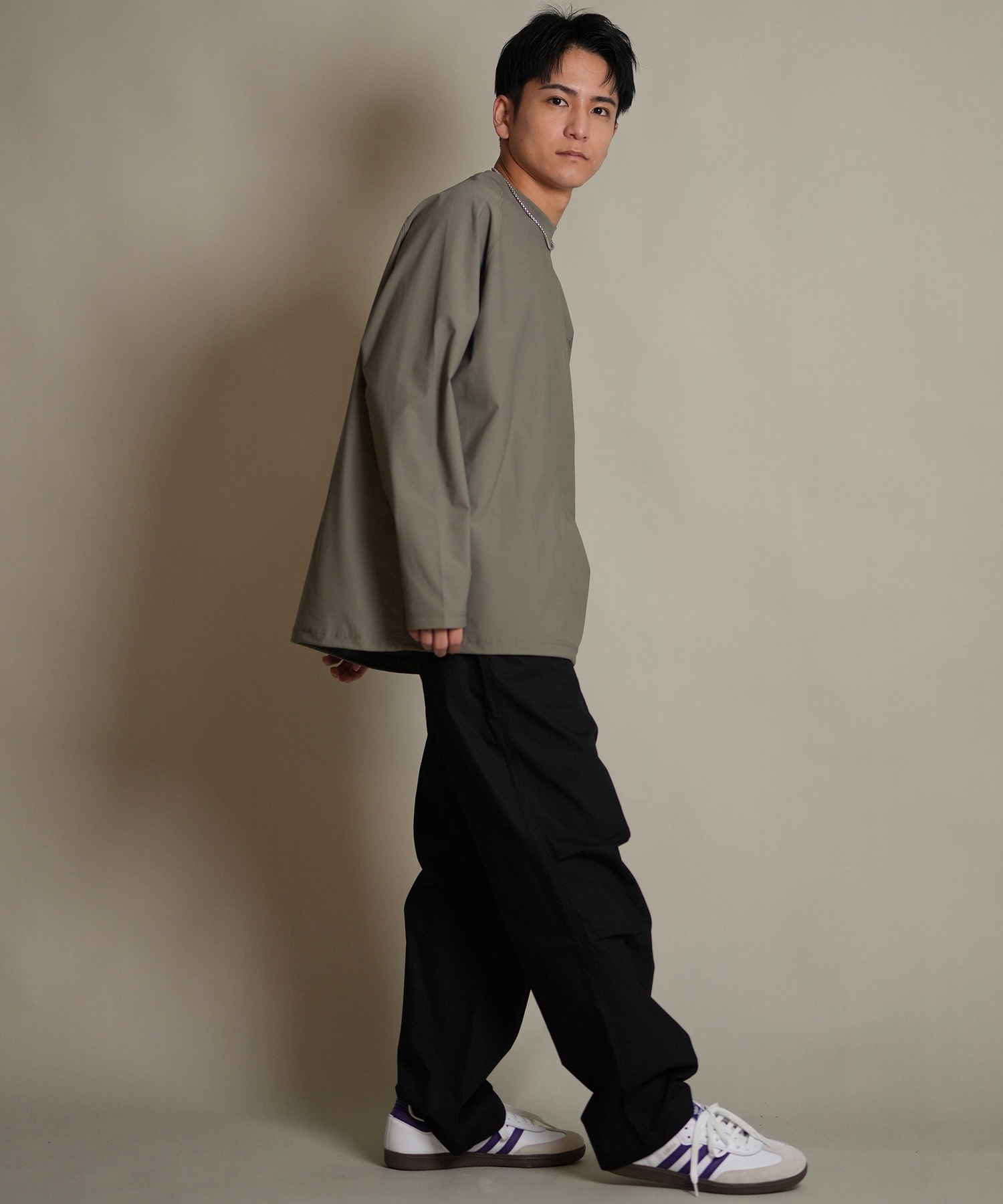 THREE WEATHER スリーウェザー 長袖 Tシャツ ロンT メンズ ロゴ バックプリント 裾ドローコード TW SURF LSTEE TW25F-2201(BLK-M)