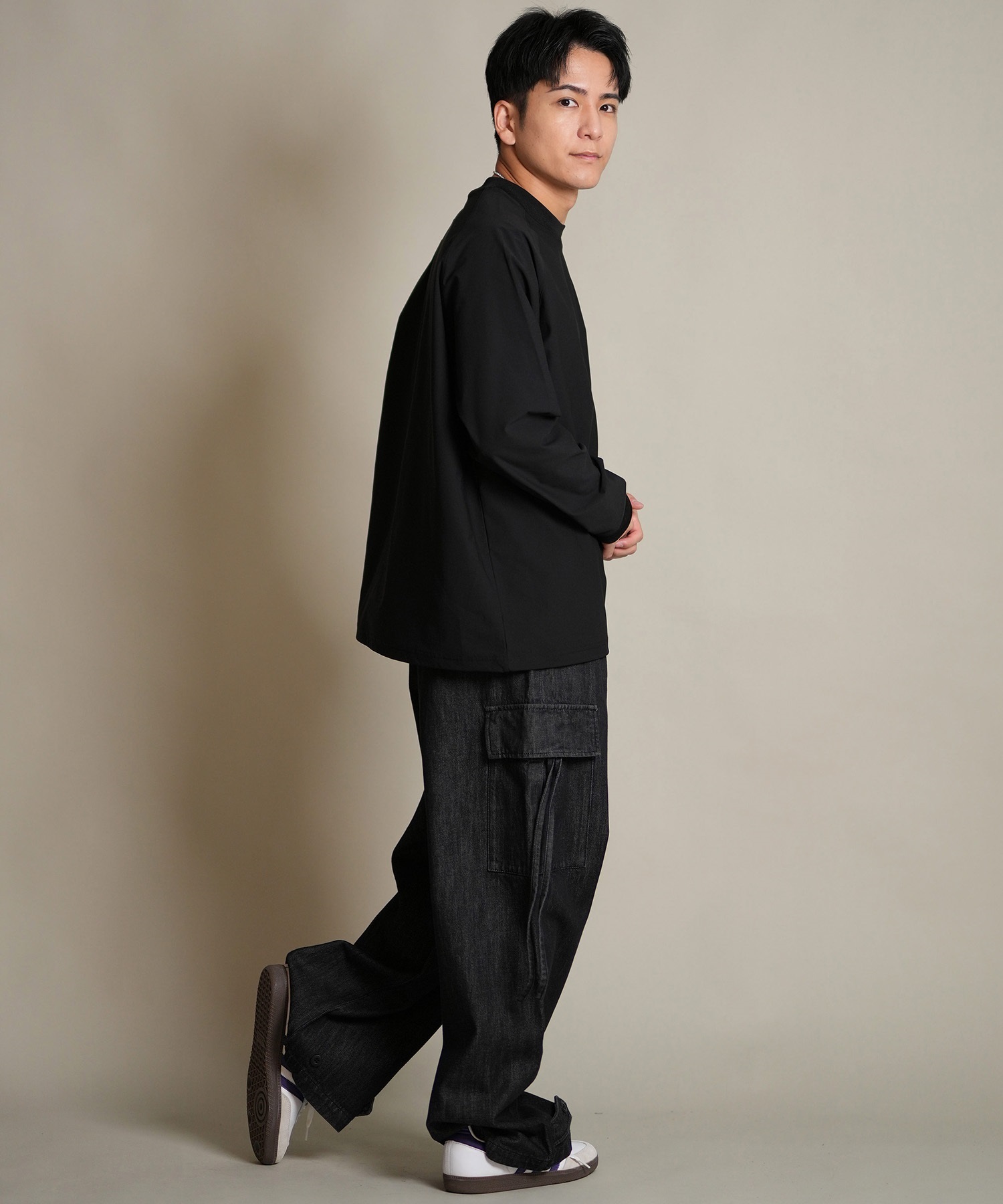 THREE WEATHER スリーウェザー 長袖 Tシャツ ロンT メンズ 胸