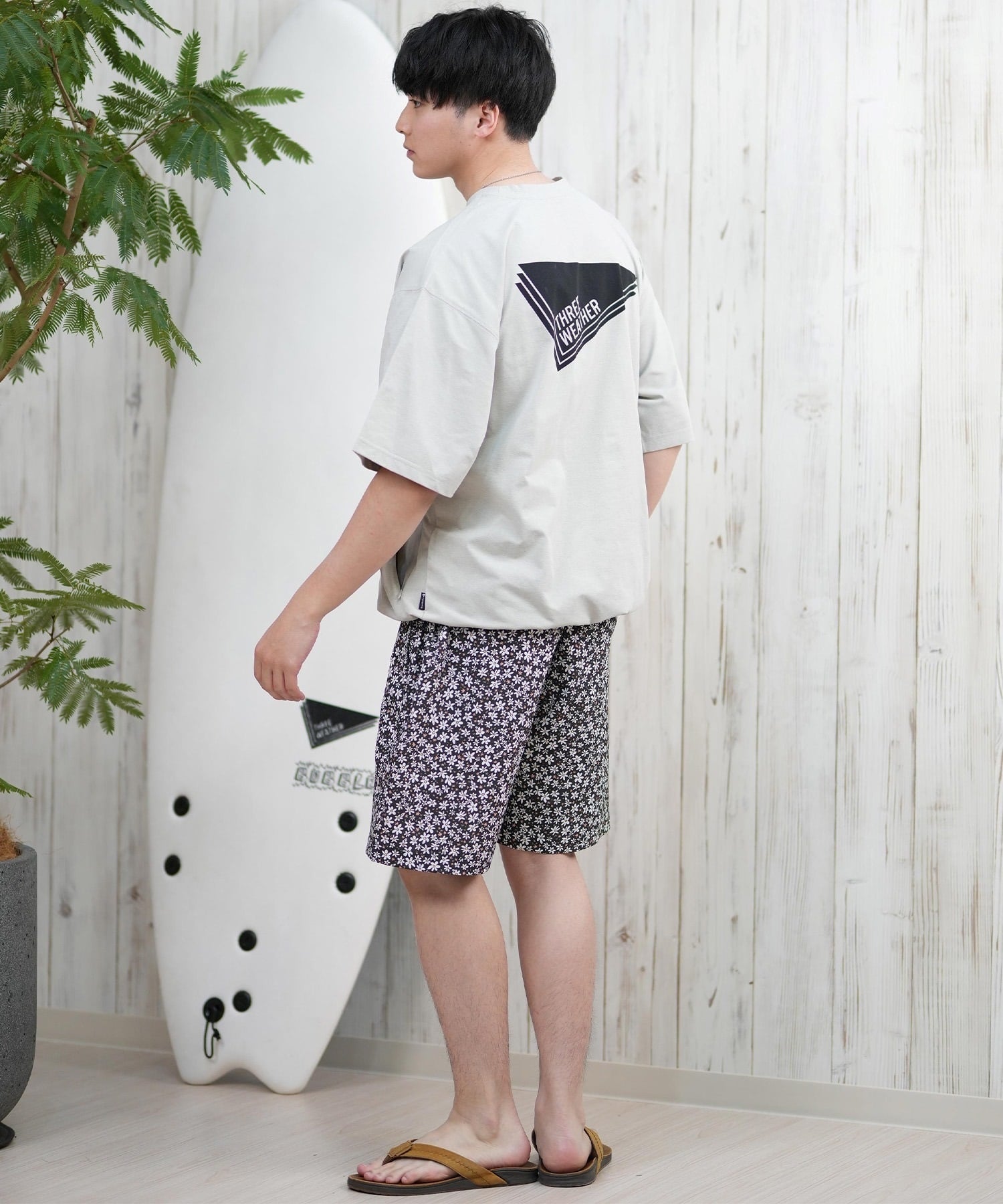 THREE WEATHER スリーウェザー ラッシュガード 半袖 メンズ Tシャツ