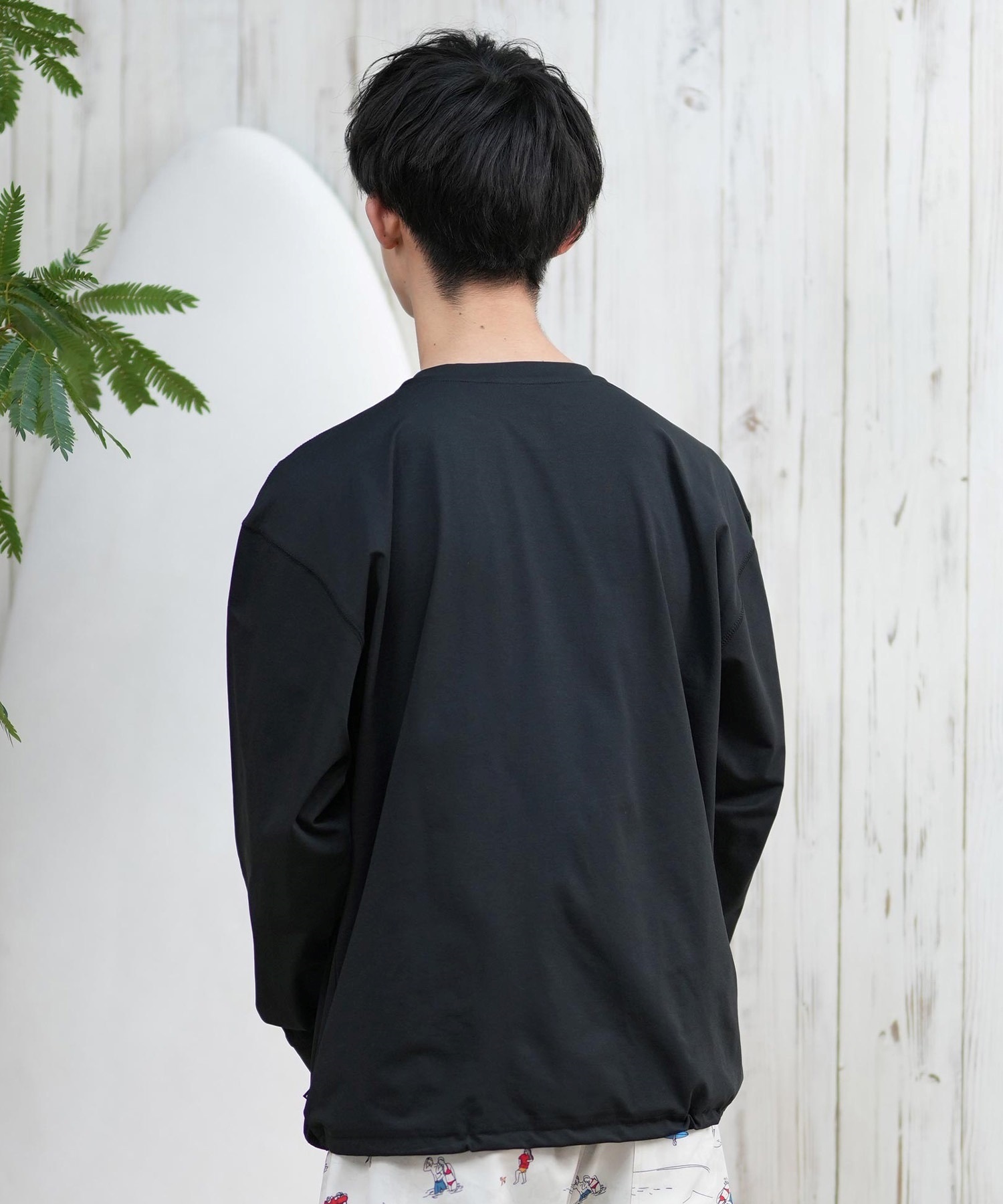 THREE WEATHER スリーウェザー ラッシュガード 長袖 メンズ ポケットT