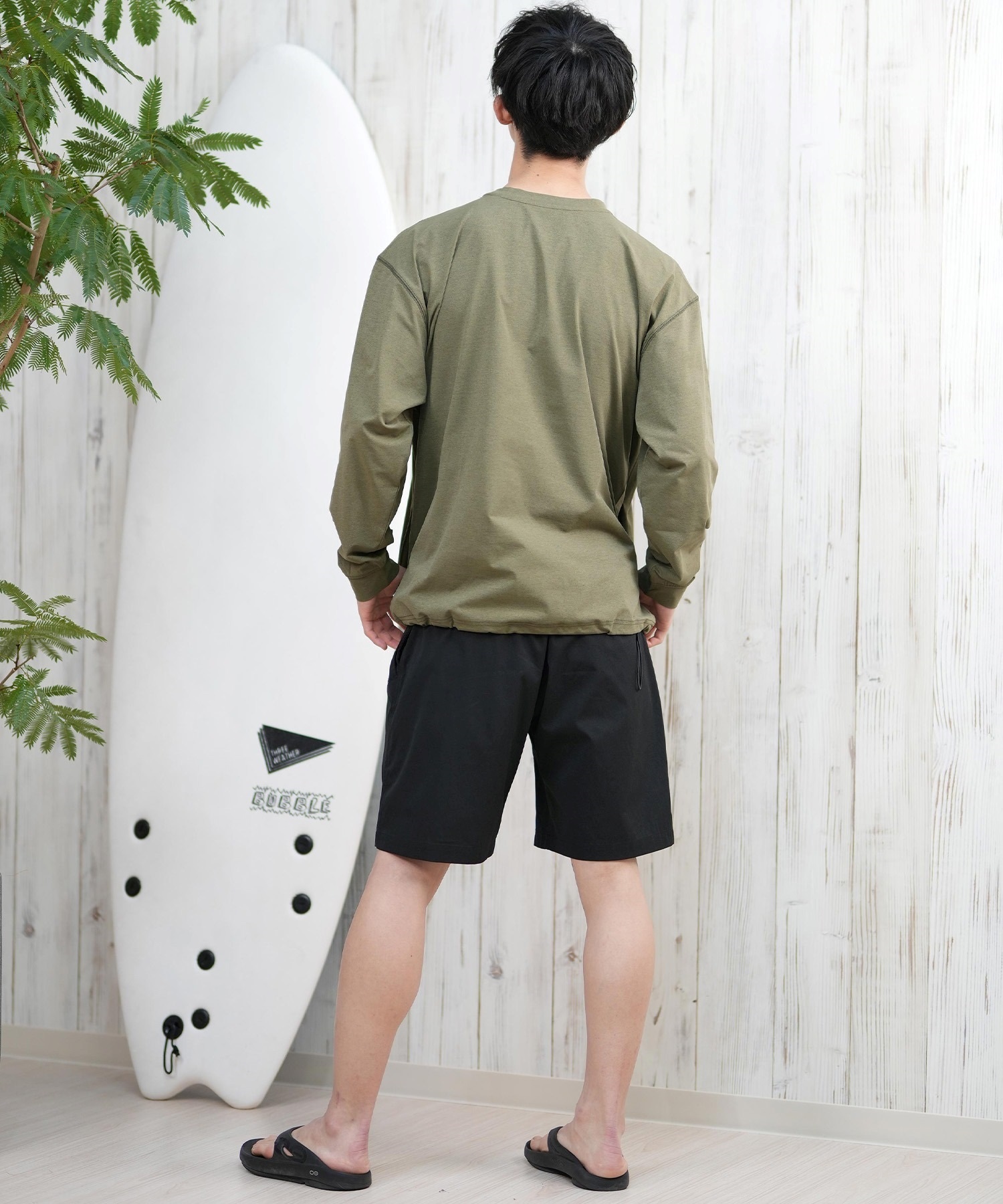 THREE WEATHER スリーウェザー ラッシュガード 長袖 メンズ ポケットT