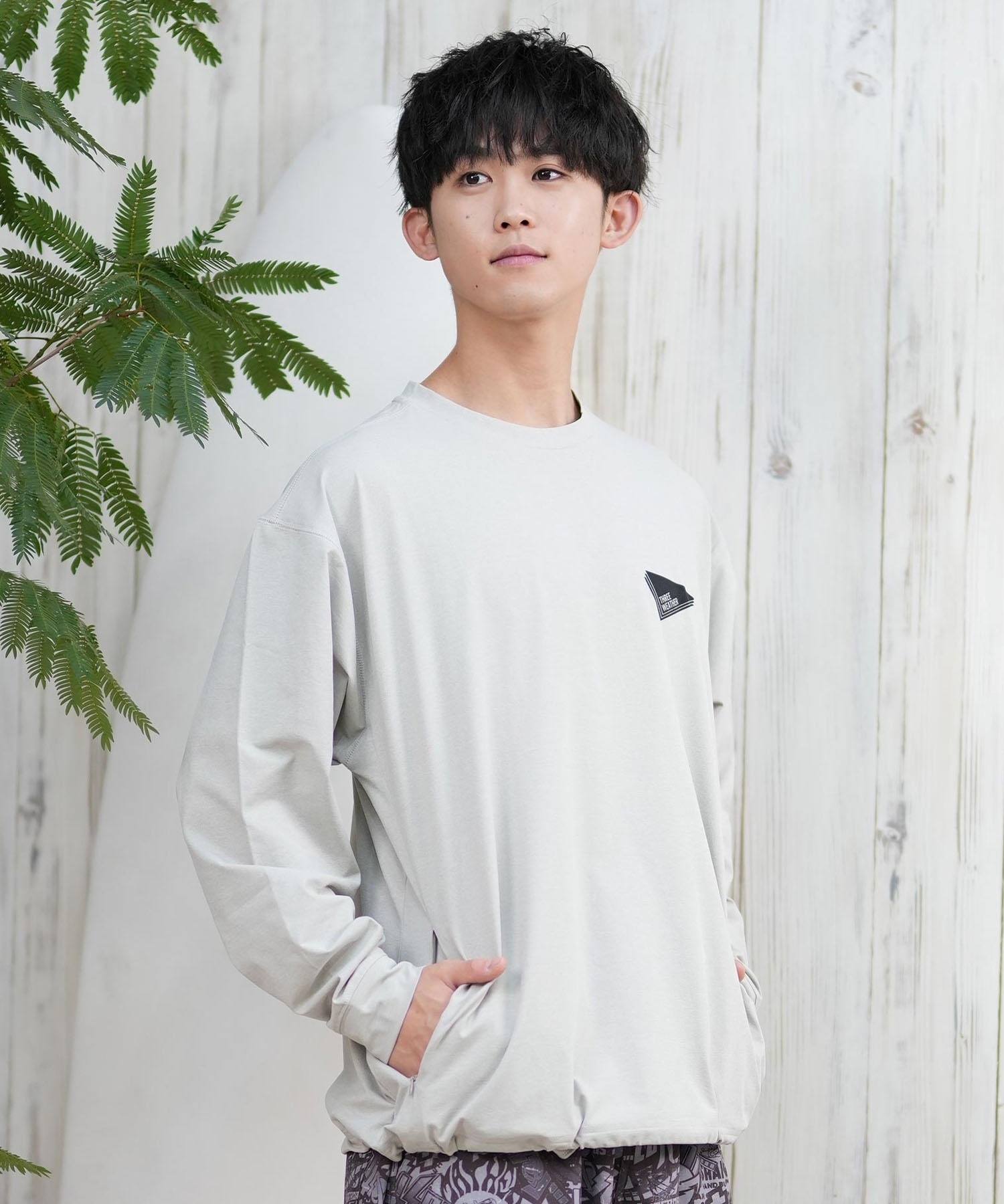 THREE WEATHER スリーウェザー ラッシュガード 長袖 メンズ Tシャツ