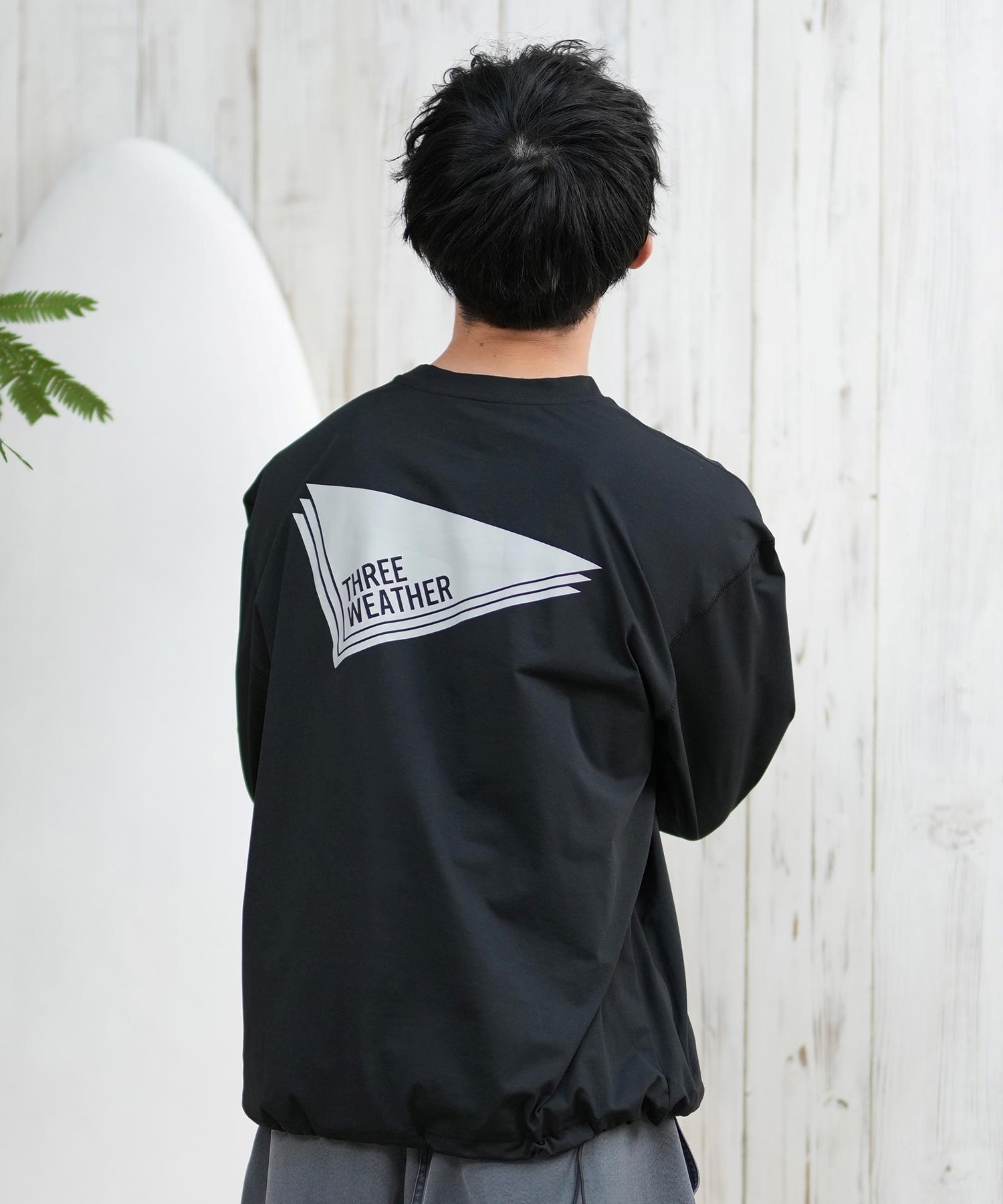 THREE WEATHER スリーウェザー ラッシュガード 長袖 メンズ Tシャツ