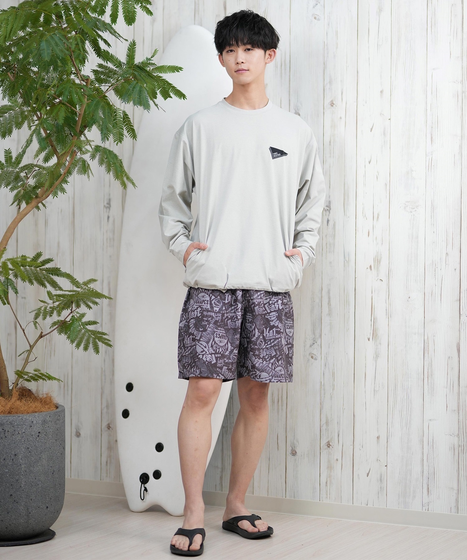 【muta】ラッシュ ロングスリーブ Tシャツ 紫外線カット Printstar tシャツ 「Printstar」mesh dry long sleeve t-shirt