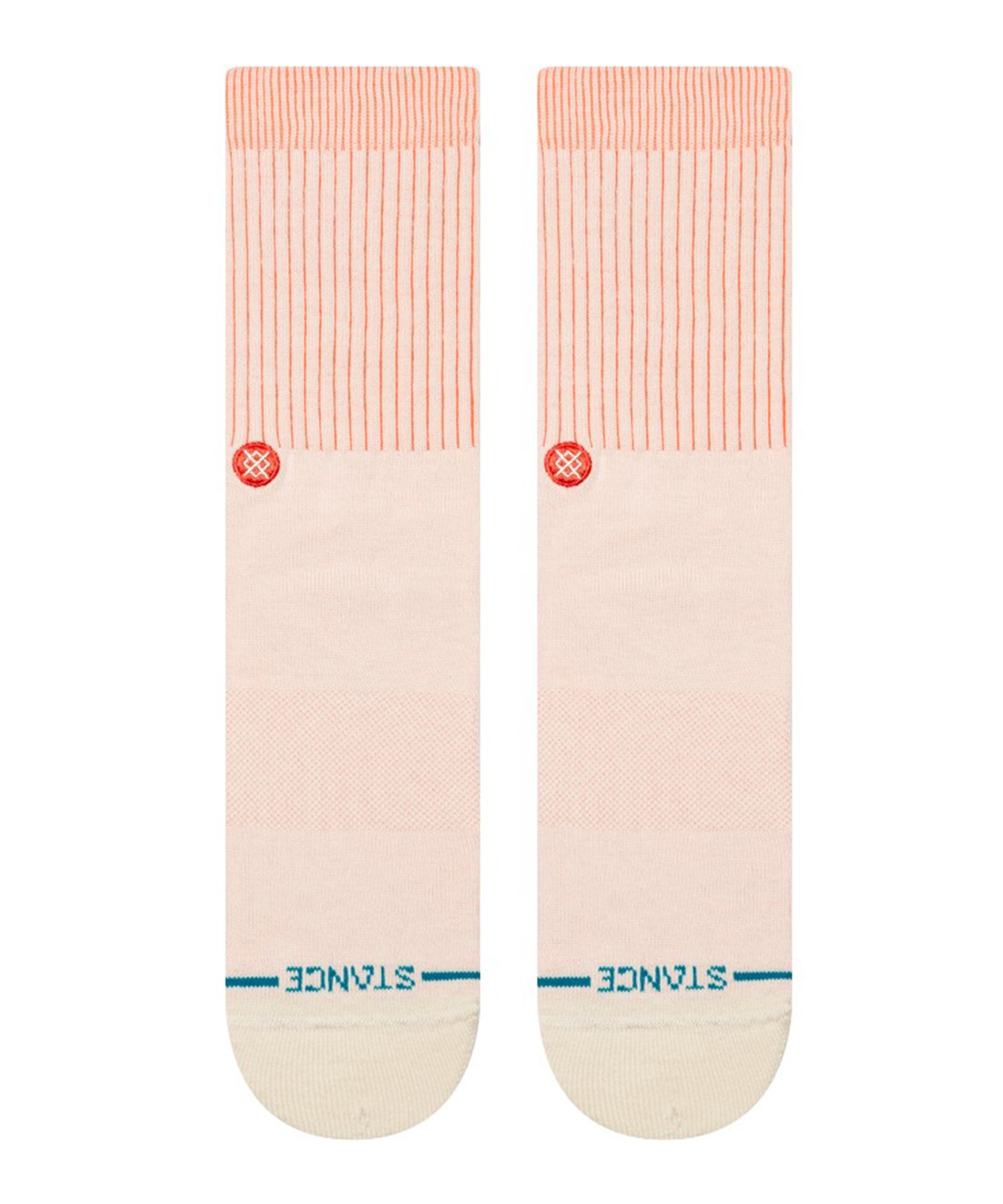 STANCE スタンス ソックス 靴下 ストライプ ICON POP CREW A556A25ICO#COR(CORAL-M)
