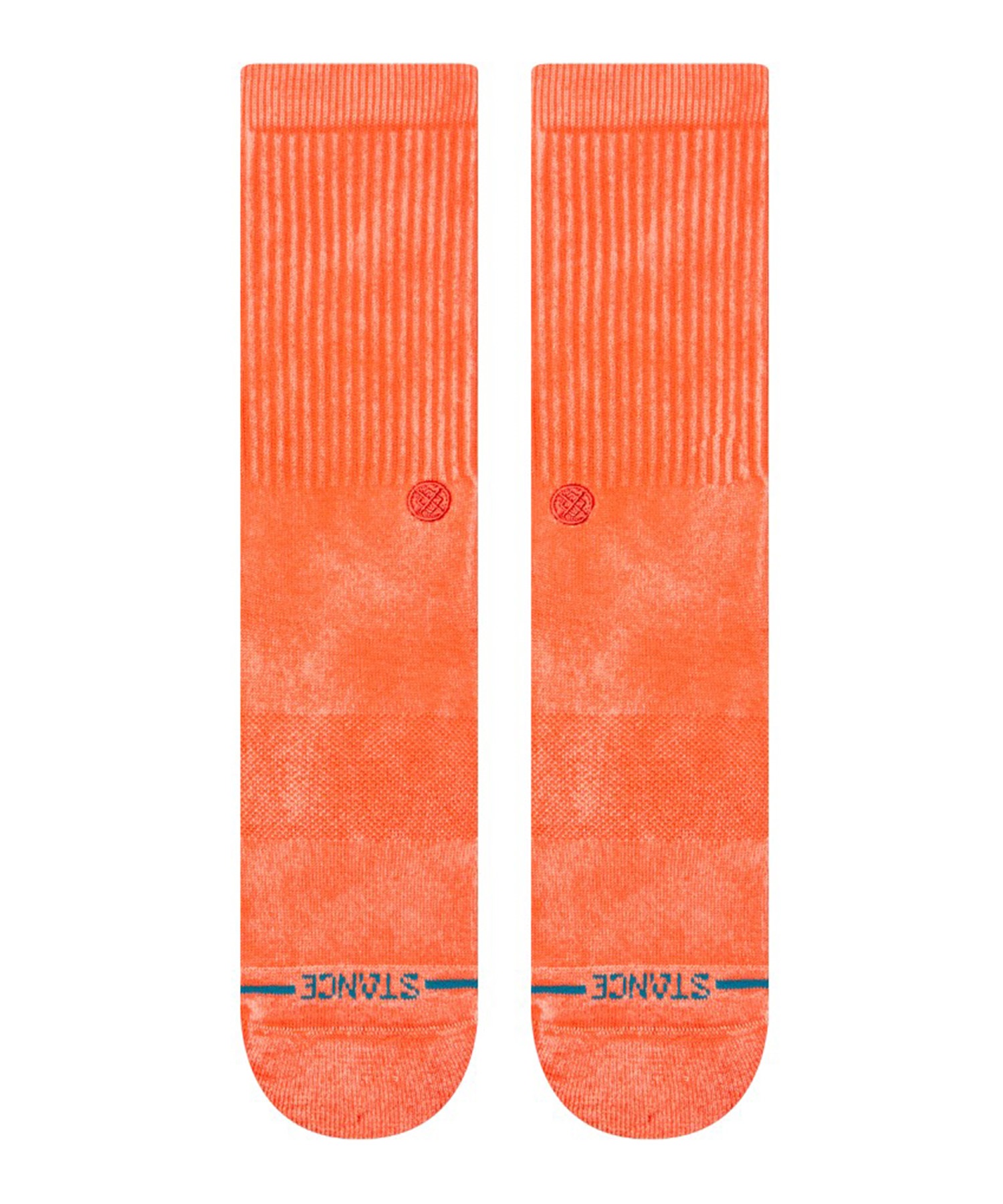 STANCE スタンス ソックス 靴下 無地 ICON DYED CREW A556A25IDC#COR(CORAL-M)