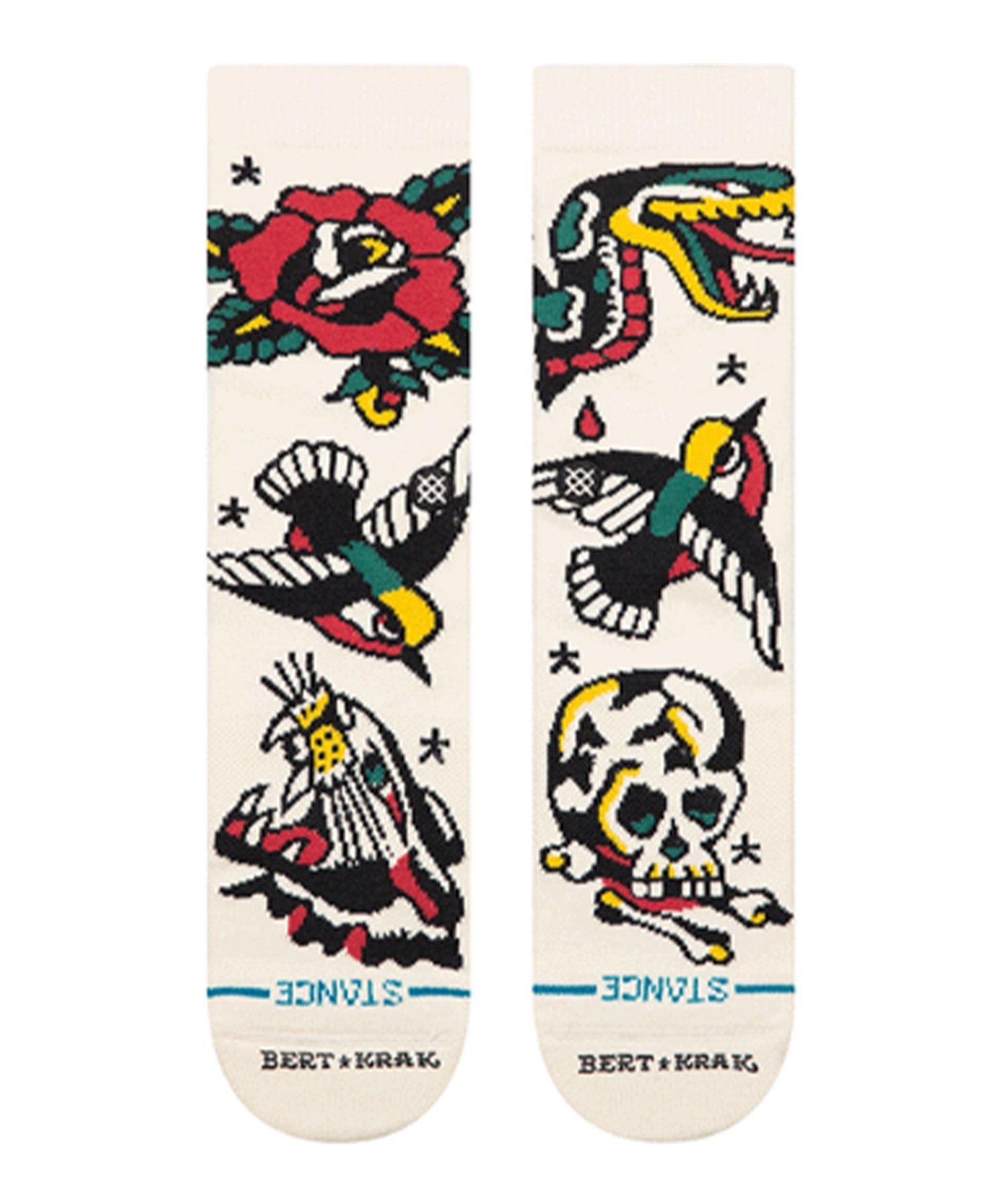 STANCE スタンス ソックス 靴下 ロゴ クルー丈 FLASH CREW A555C25FLA