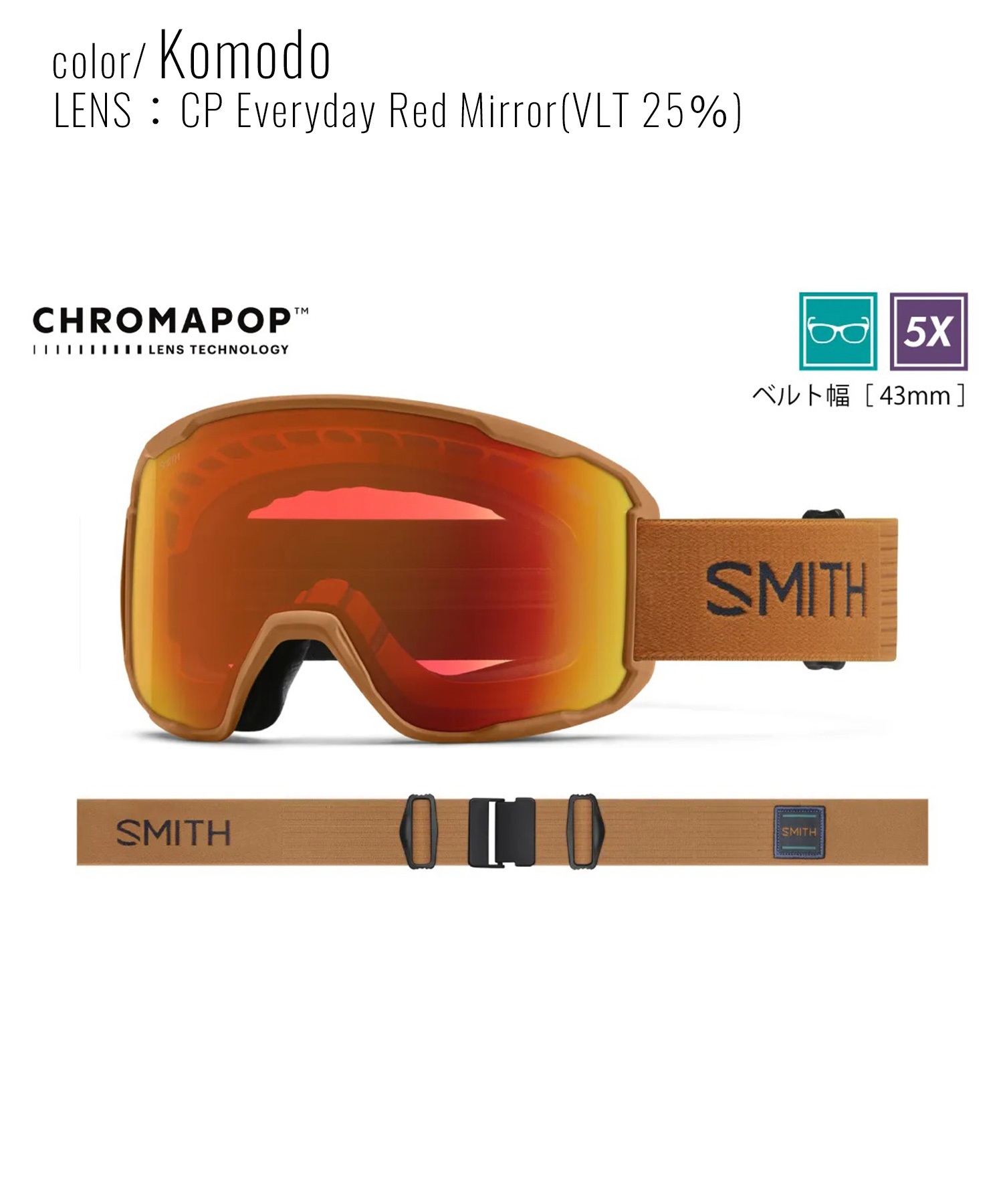 SMITH スミス PREVIEW クロマポップ スノーボード ゴーグル ユニセックス ムラサキスポーツ 25-26モデル MM J23 【2526】(ChalkPaperCuts-ONE)