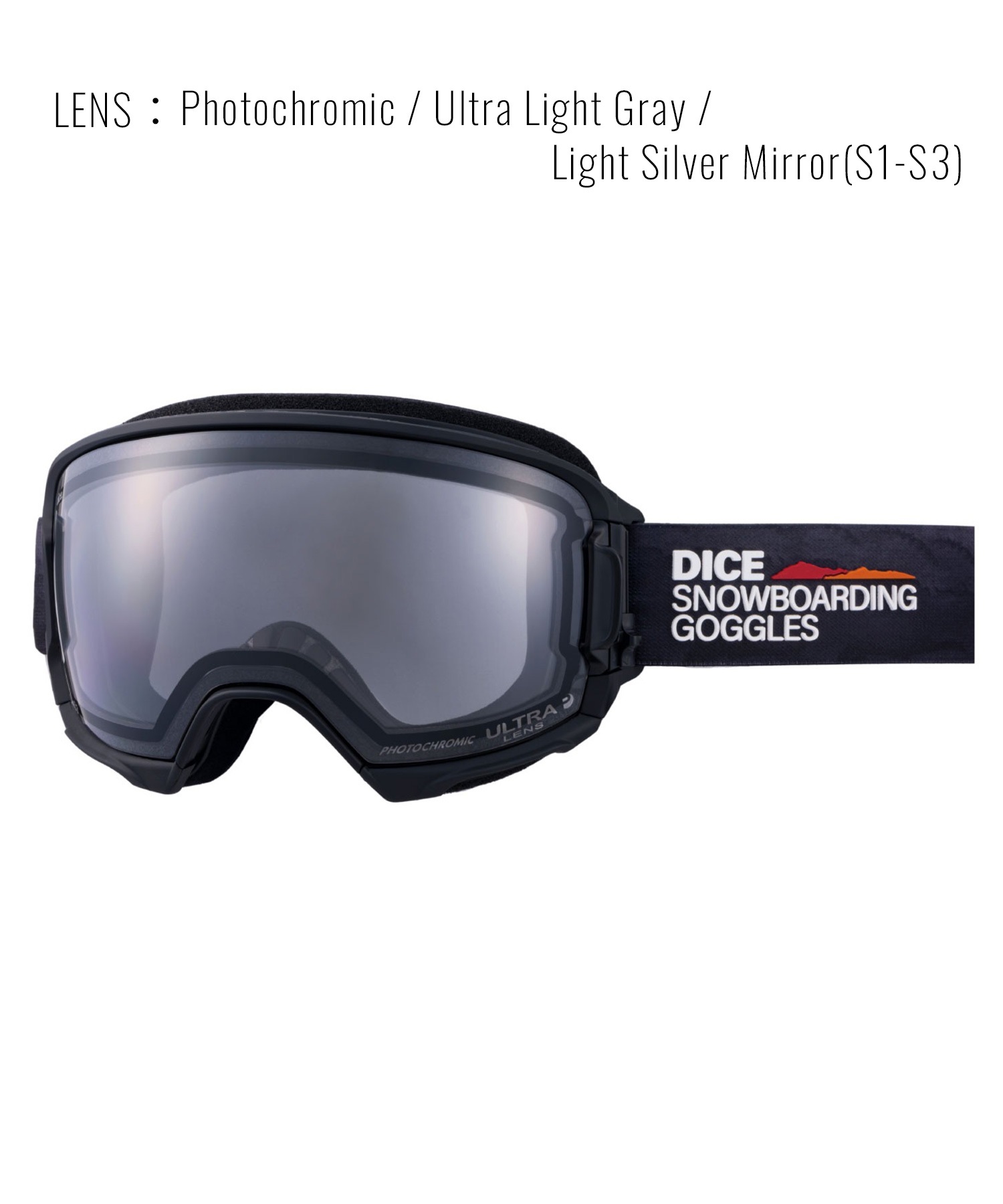 DICE ダイス スノーボード ゴーグル ユニセックス HIGHROLLER ムラサキ