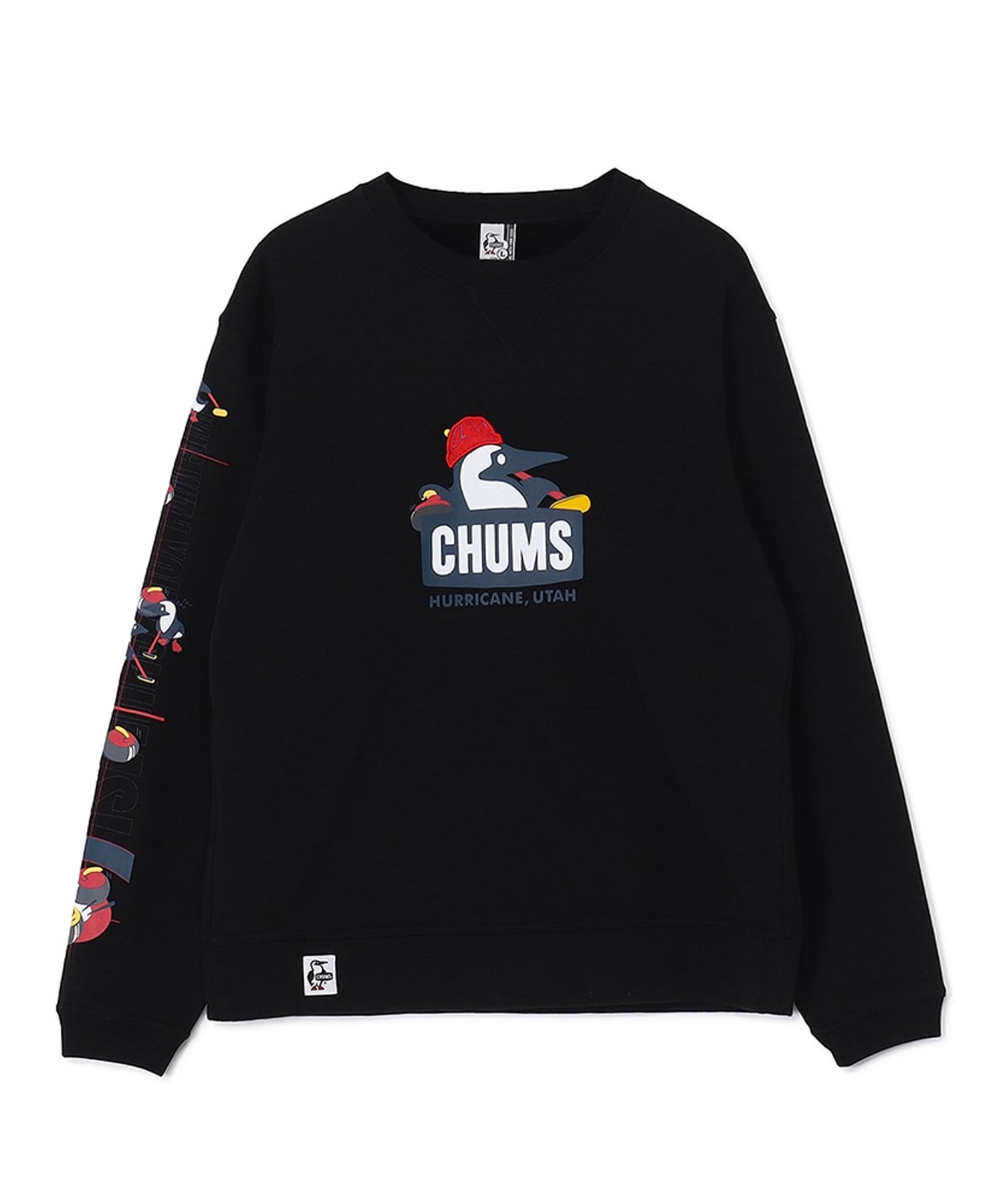 CHUMS チャムス トレーナー スウェット メンズ 裏起毛 ブービー カーリング クルートップ CH00-1517(K001-M)