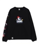 CHUMS チャムス トレーナー スウェット メンズ 裏起毛 ブービー カーリング クルートップ CH00-1517(K001-M)