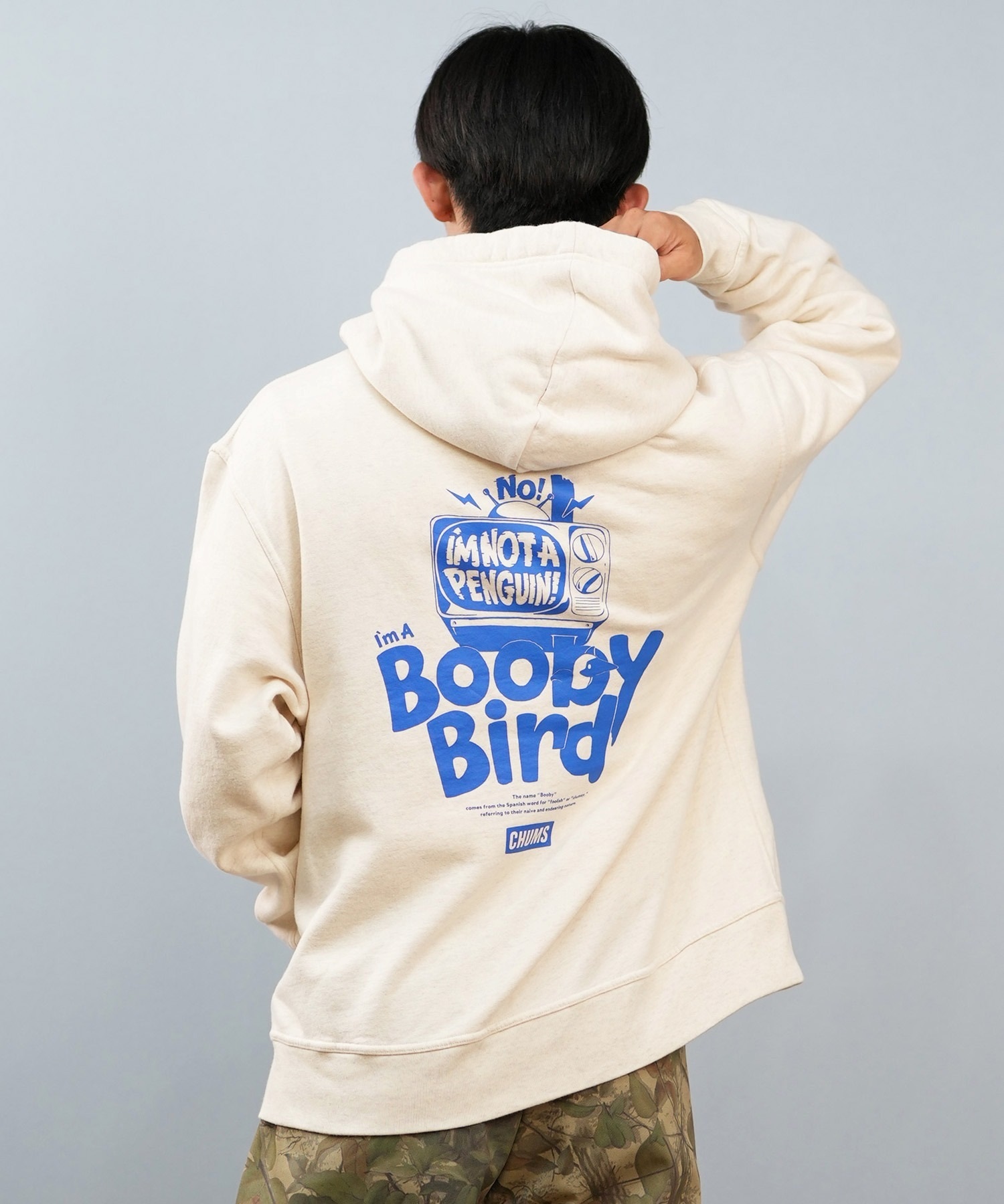 CHUMS チャムス プルオーバー パーカー メンズ 裏起毛 バックプリント