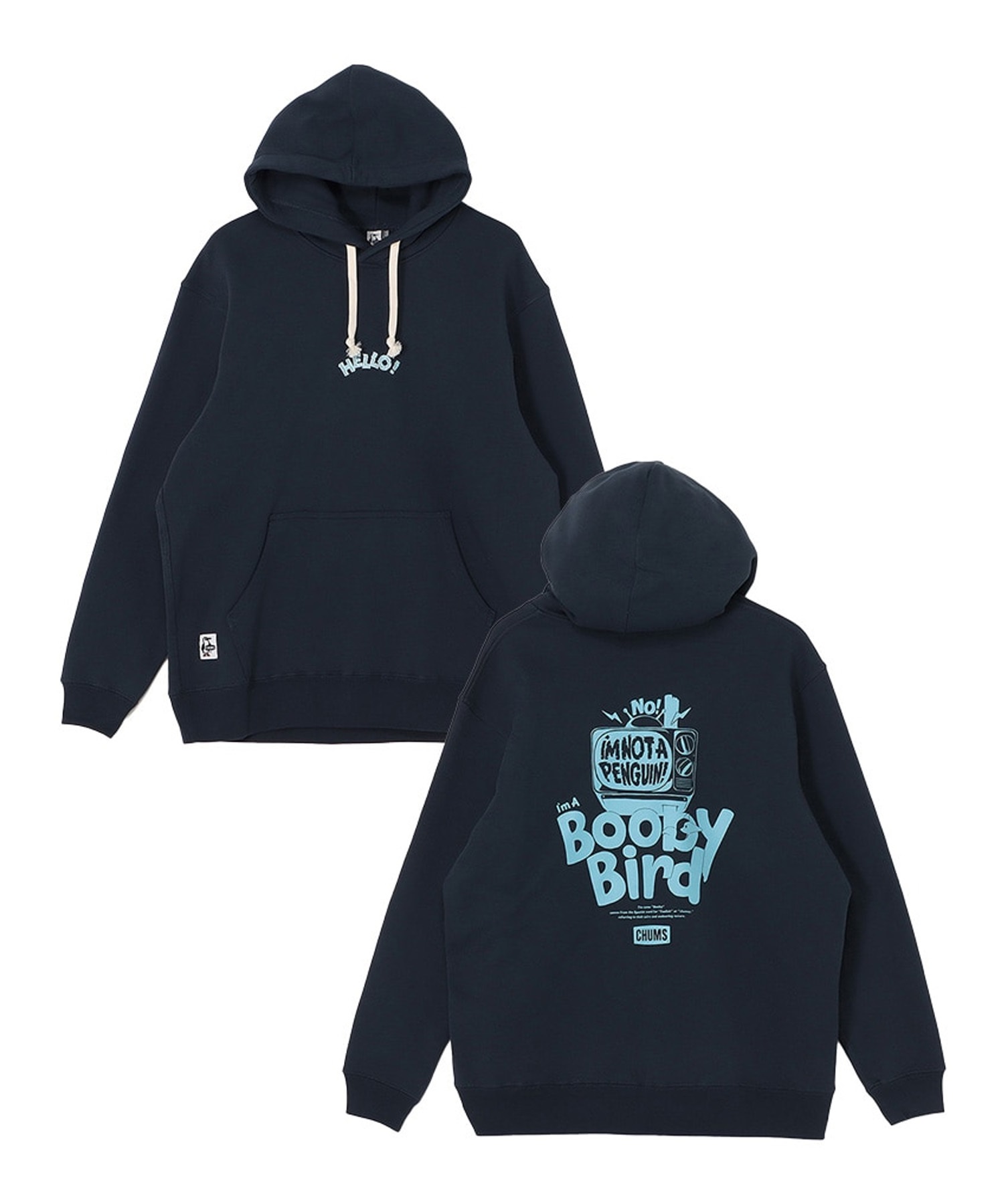 CHUMS チャムス プルオーバー パーカー メンズ 裏起毛 バックプリント