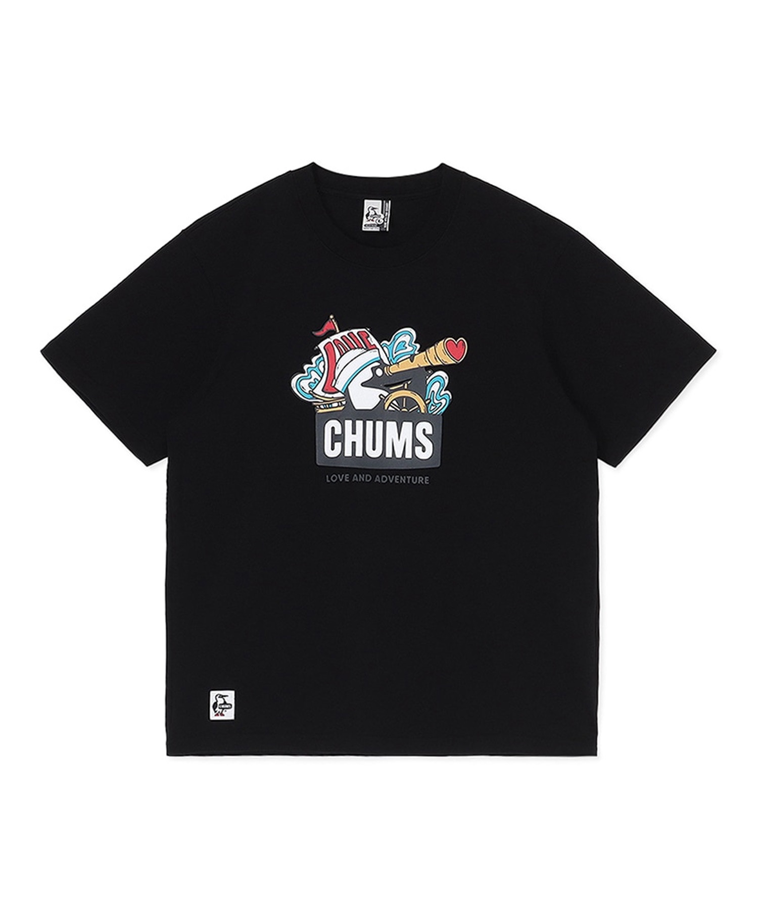 未使用品　タグ付き　チャムス　CHUMS プリントシャツ　半袖シャツ CHUMS tシャツ CHUMS/チャムス 半袖Tシャツ バックプリント 虫よ