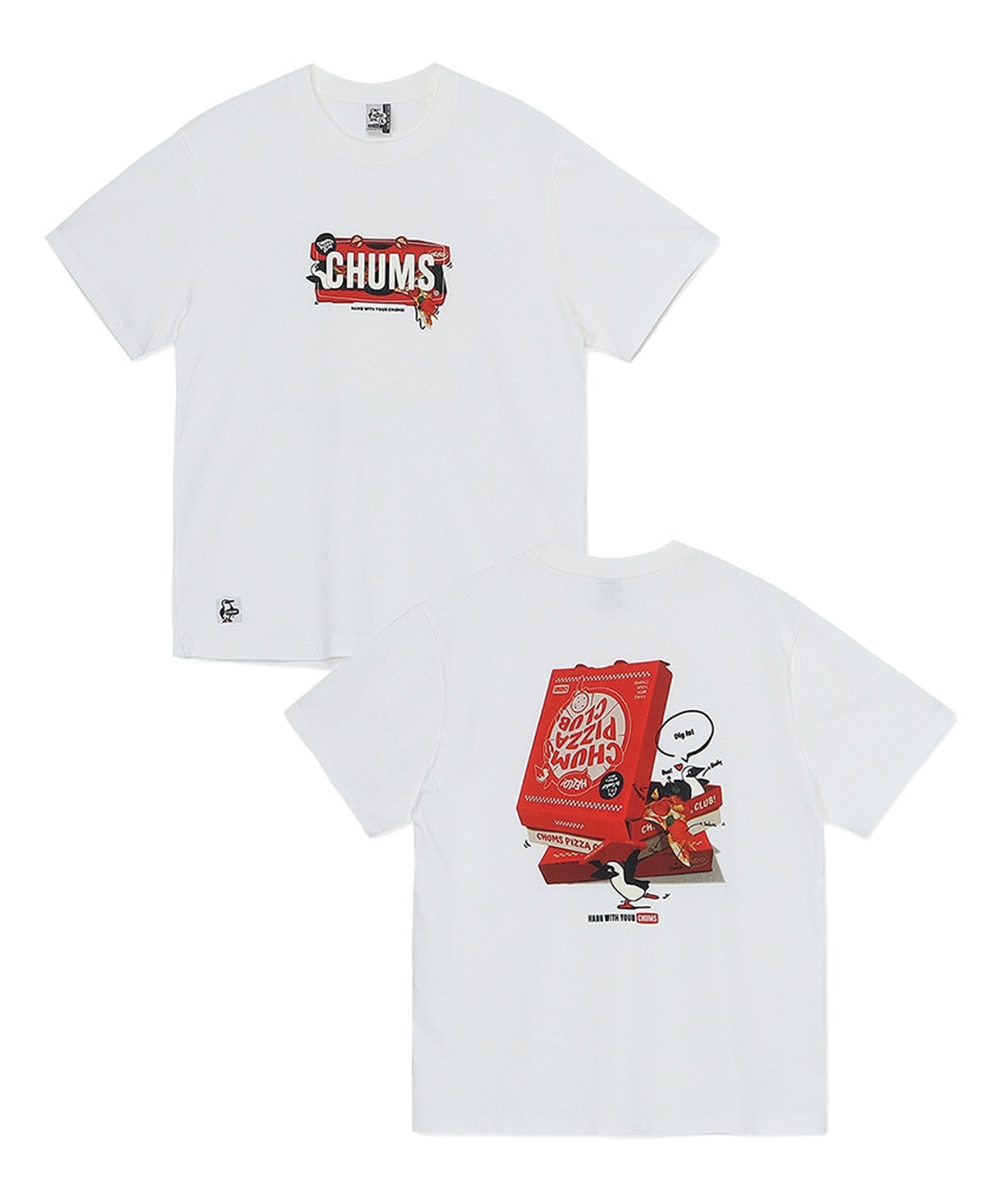 CHUMS チャムス 半袖 Tシャツ メンズ バックプリント ブービー