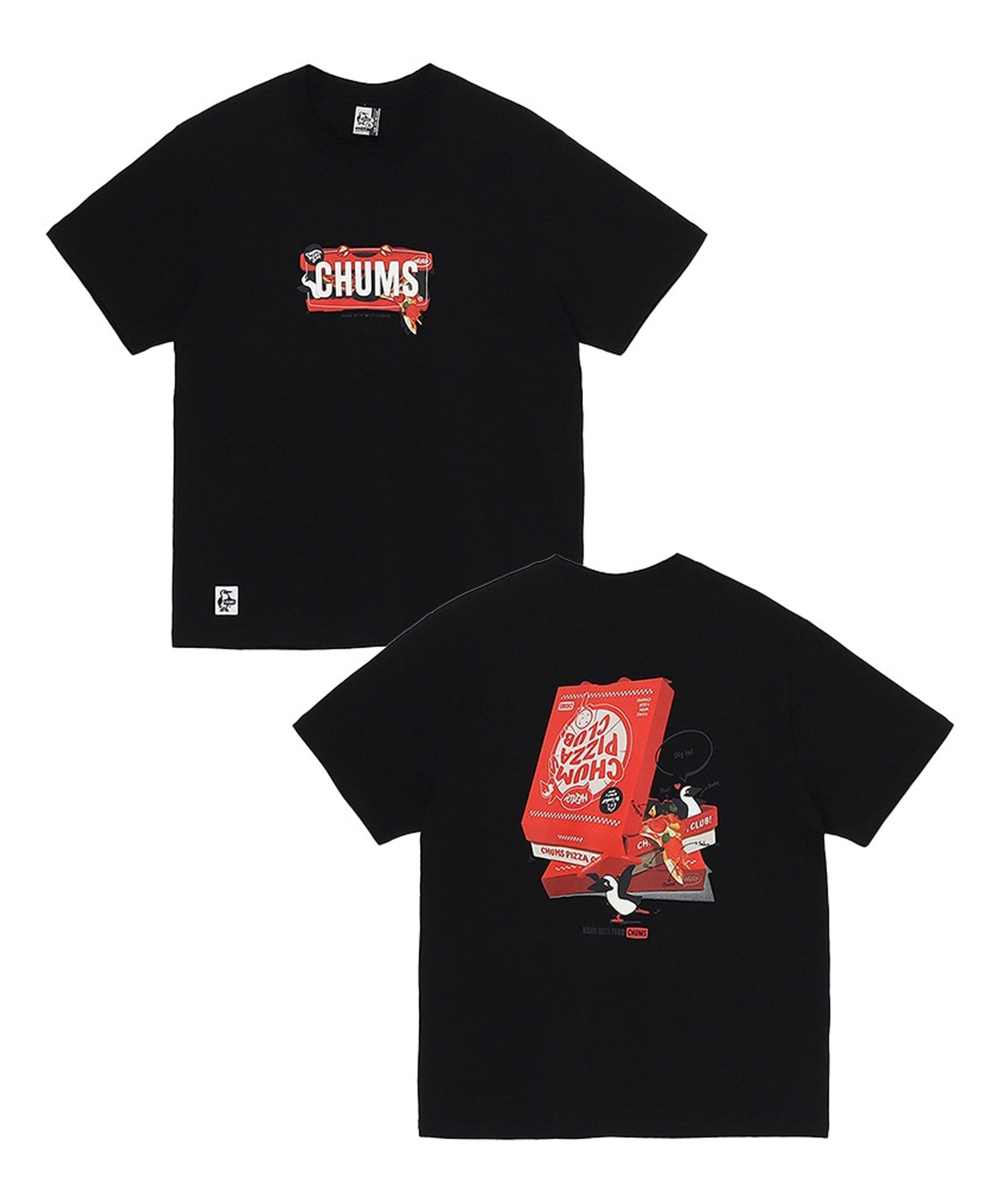 CHUMS チャムス 半袖 Tシャツ メンズ バックプリント ブービーバード