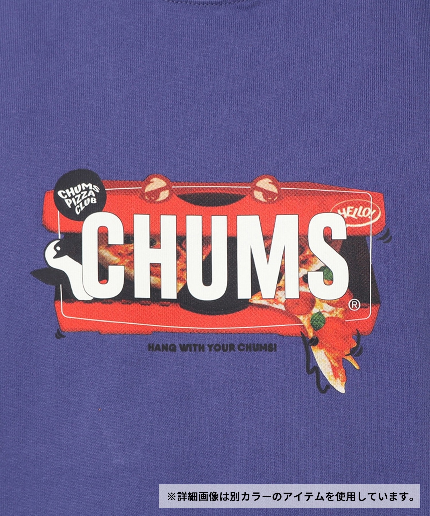 CHUMS チャムス 半袖 Tシャツ メンズ バックプリント ブービーバード ロゴ チャムス ピザ ボックス Tシャツ CH01-2518 4