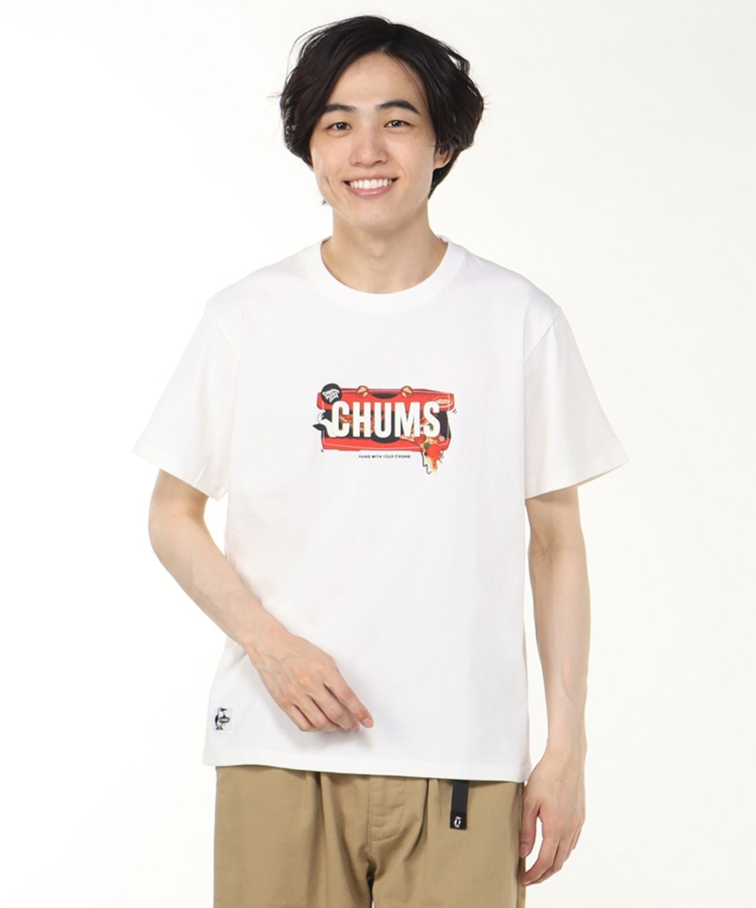 CHUMS チャムス 半袖 Tシャツ メンズ バックプリント ブービーバード ロゴ チャムス ピザ ボックス Tシャツ CH01-2518 8