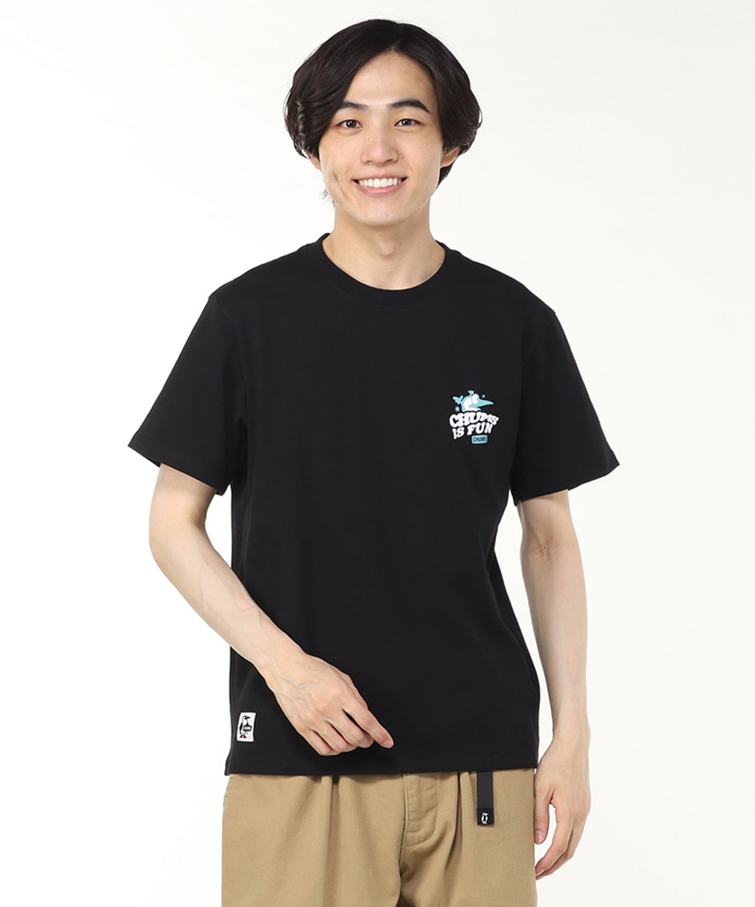 CHUMS チャムス 半袖 Tシャツ メンズ バックプリント ブービーバード ロゴ チャムス イズ ファン Tシャツ CH01-2522 8