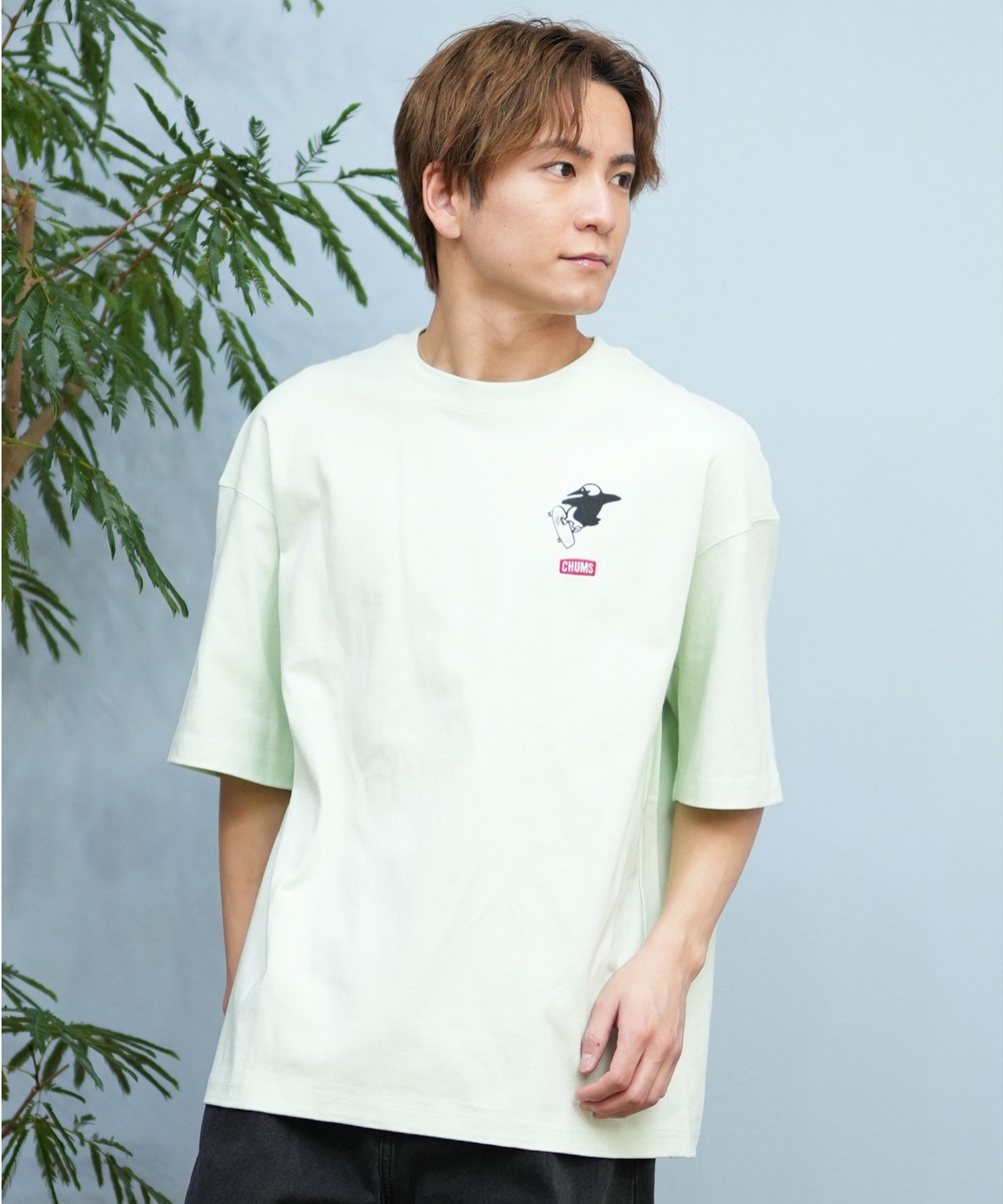 CHUMS チャムス 半袖 Tシャツ メンズ バックプリント CH01-2576 ムラサキスポーツ限定(W001-S)