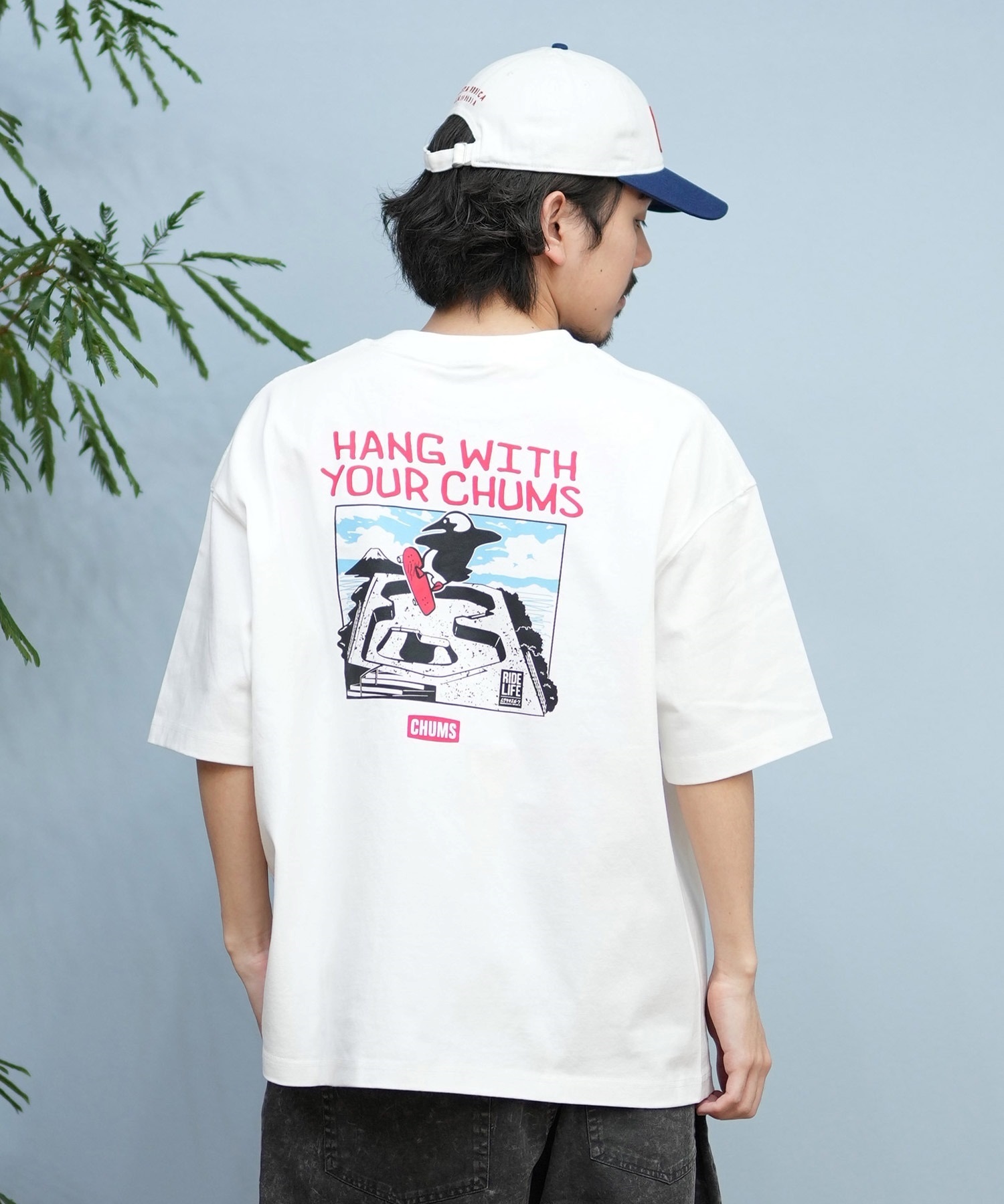 CHUMS チャムス 半袖 Tシャツ メンズ バックプリント CH01-2576
