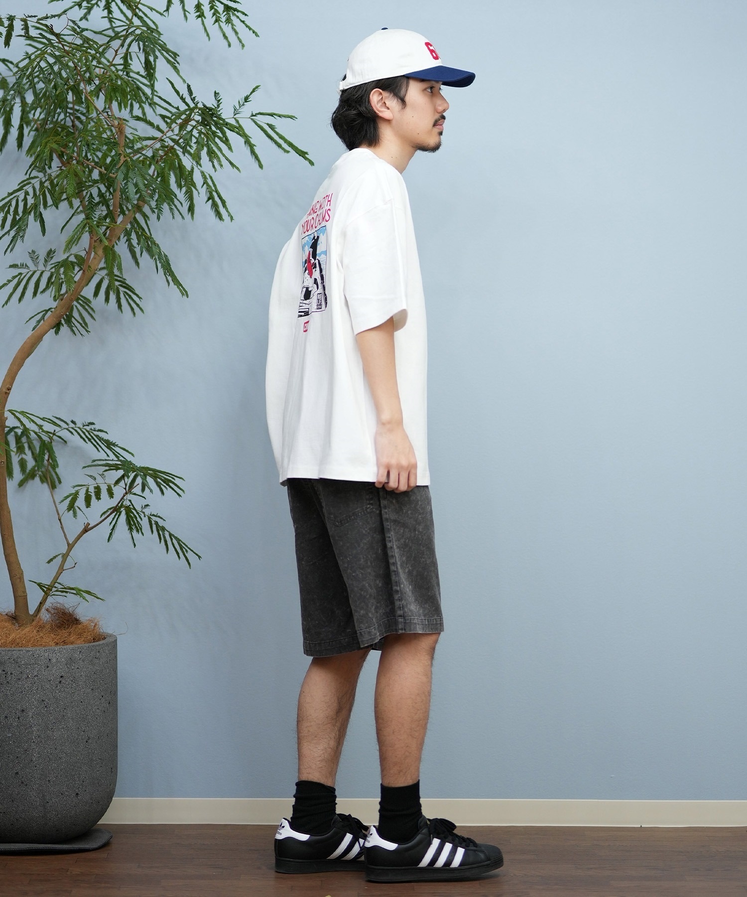 CHUMS チャムス 半袖 Tシャツ メンズ バックプリント CH01-2576 ムラサキスポーツ限定(W001-S)