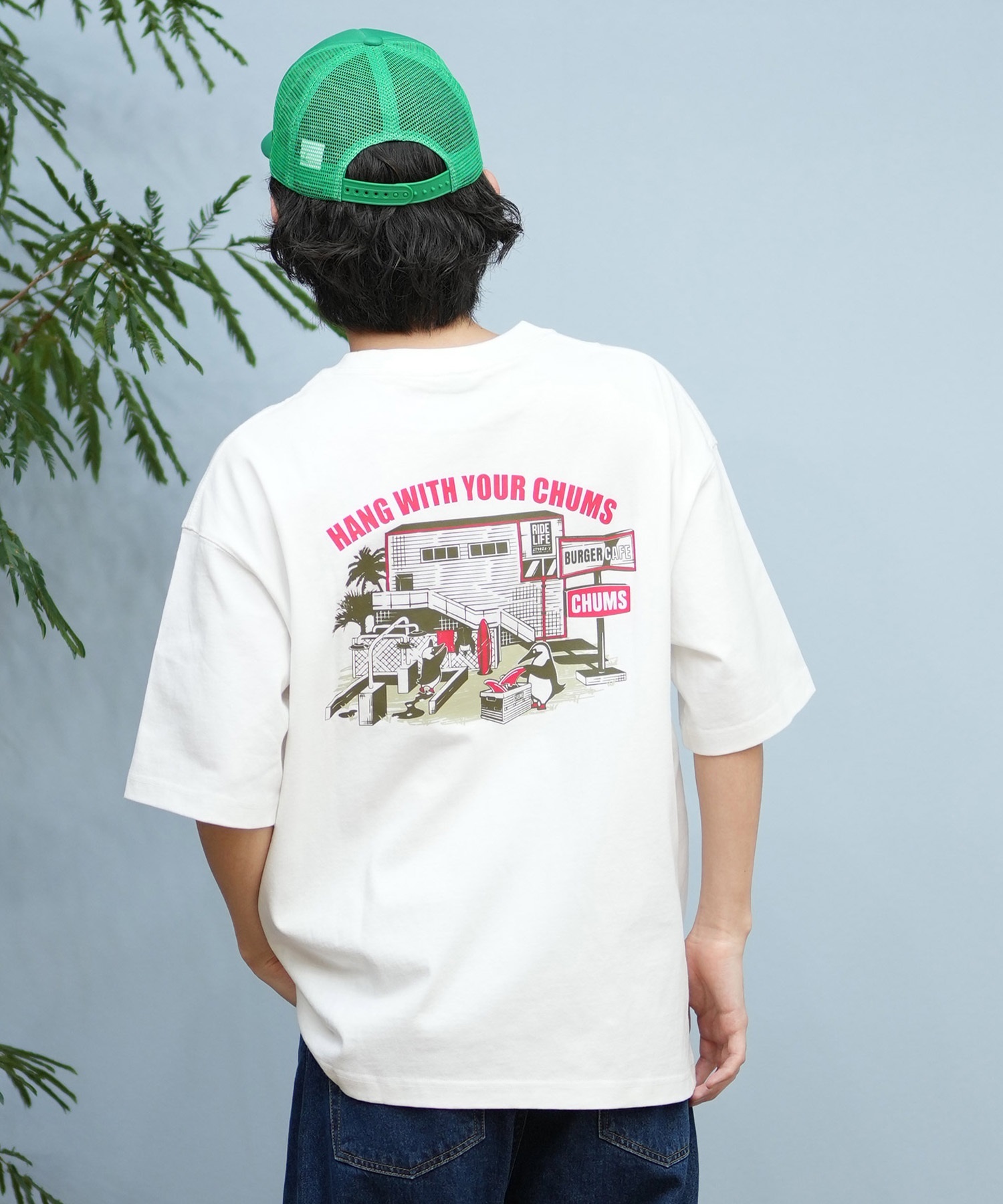 CHUMS チャムス 半袖 Tシャツ メンズ バックプリント CH01-2577 ムラサキスポーツ限定 4