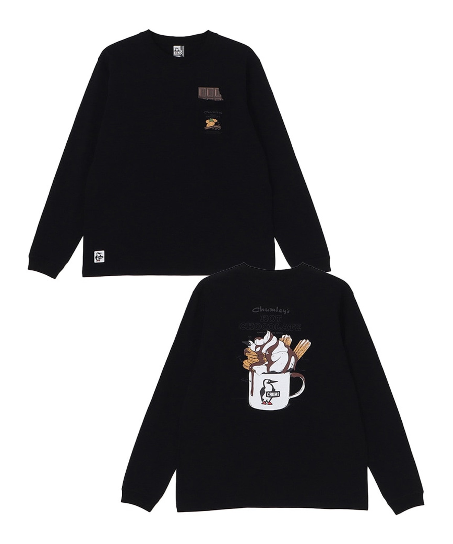 CHUMS チャムス 長袖 Tシャツ ロンT メンズ バックプリント ホット