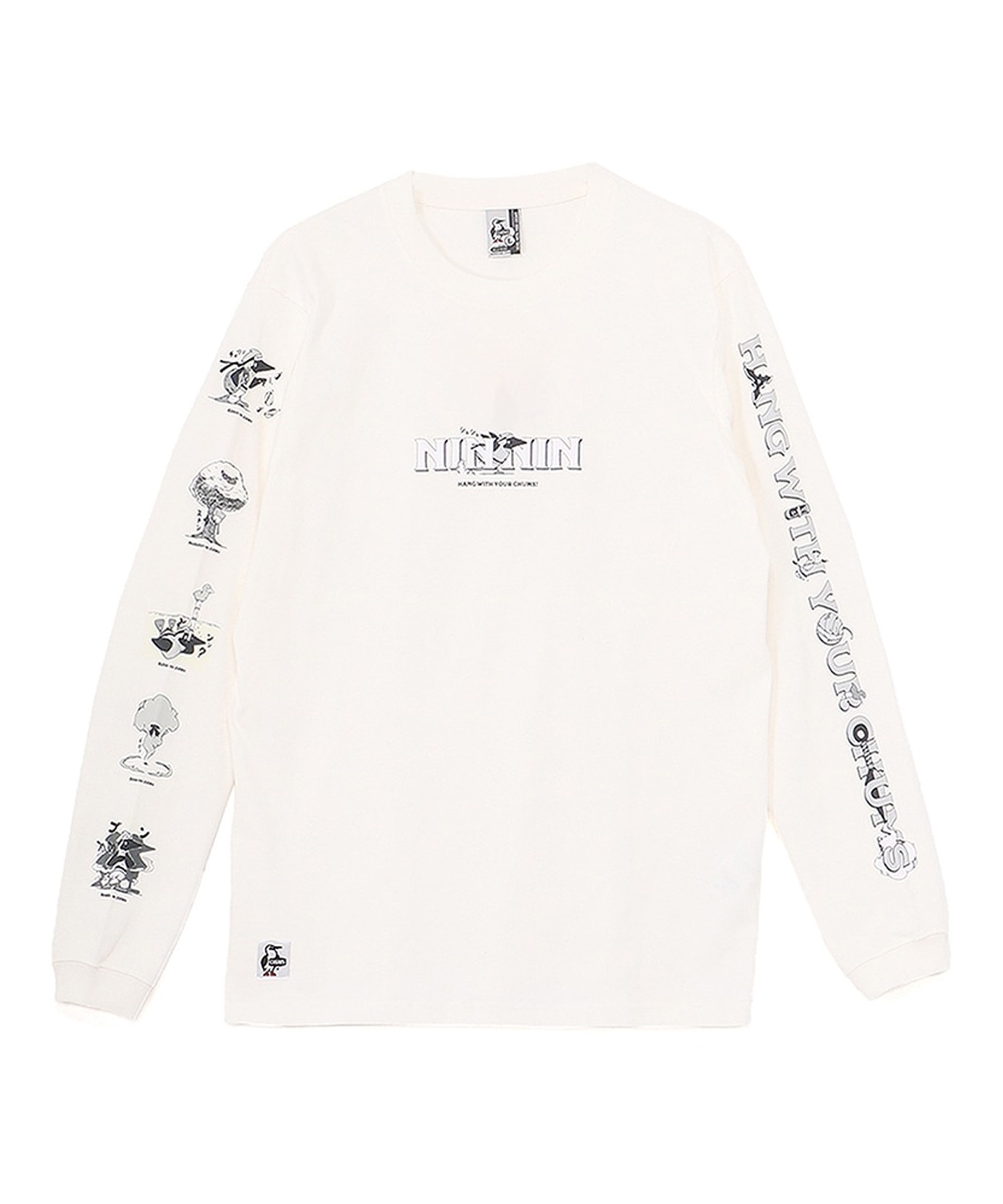 CHUMS チャムス 長袖 Tシャツ ロンT メンズ 蓄光プリント ザニンジャ