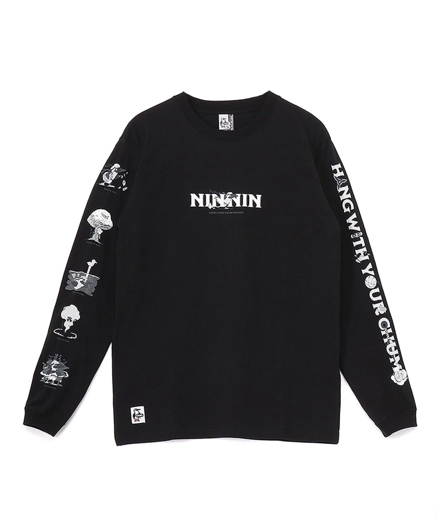 CHUMS チャムス 長袖 Tシャツ ロンT メンズ 蓄光プリント ザニンジャブラッシュド ロングスリーブ CH01-2662 5