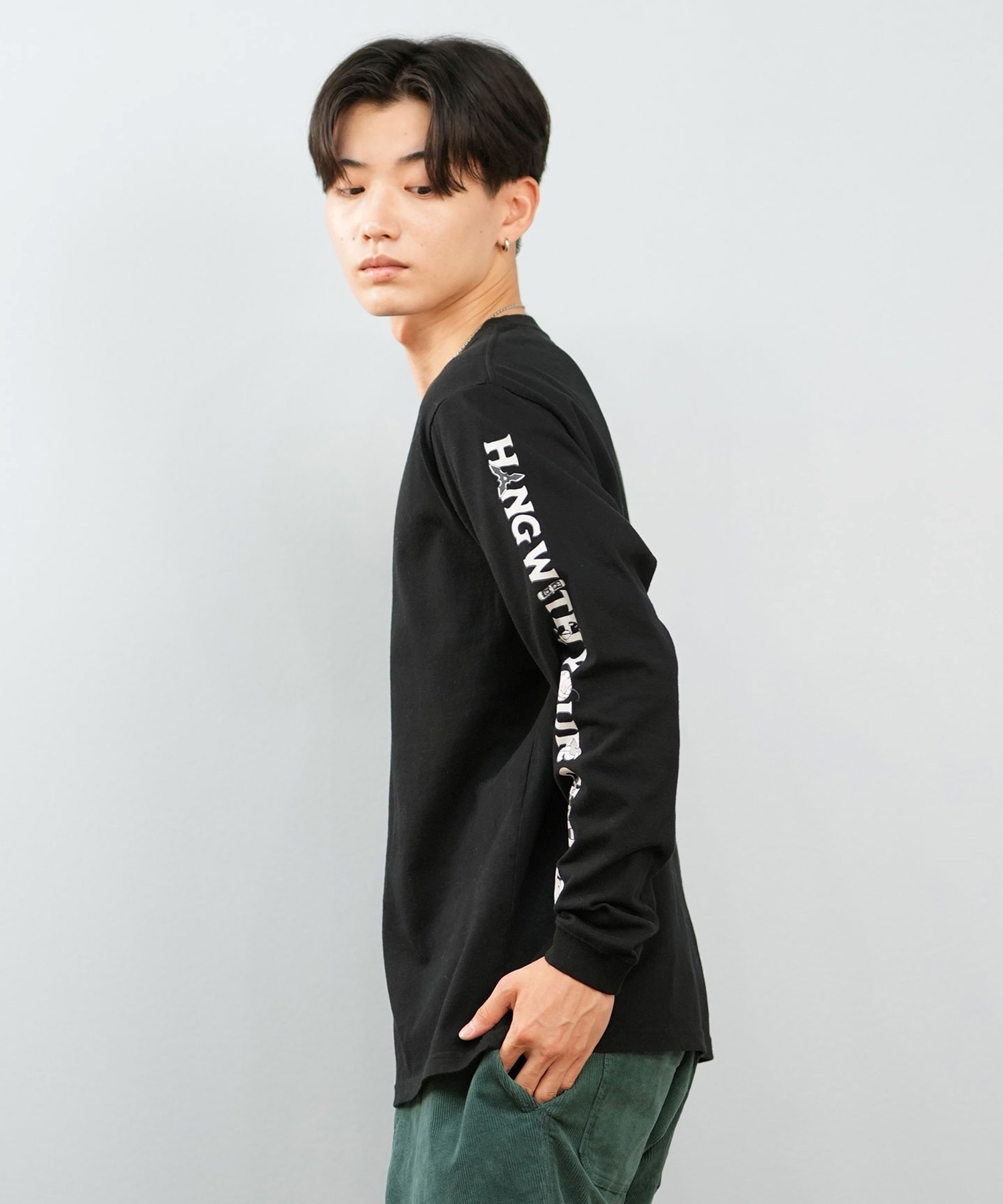 CHUMS チャムス 長袖 Tシャツ ロンT メンズ 蓄光プリント ザニンジャ