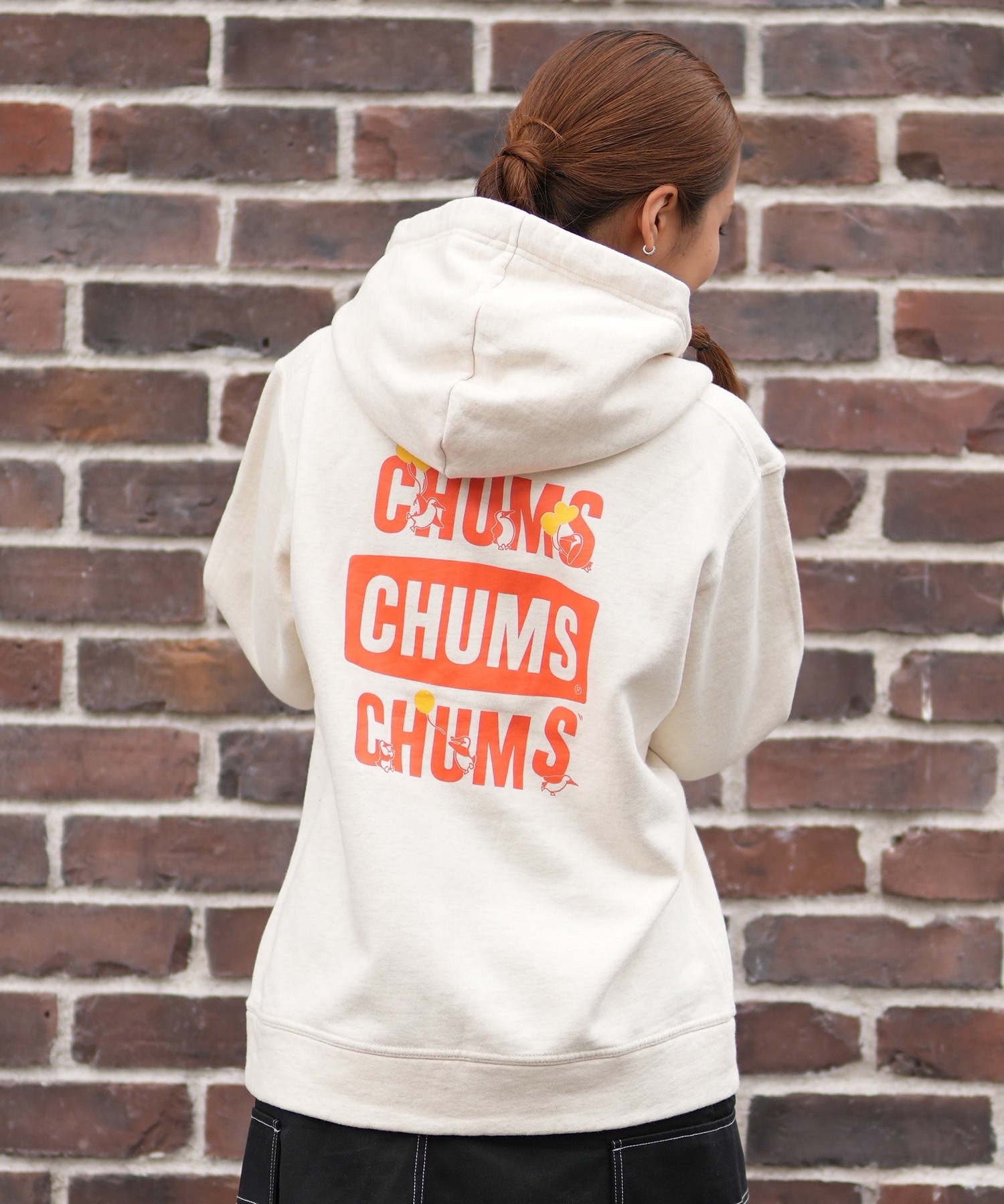 CHUMS チャムス ジップアップ パーカー レディース スウェット フーディー バックプリント 裏起毛 LOVE BALLOON ZIP PARKA CH00-1541 5