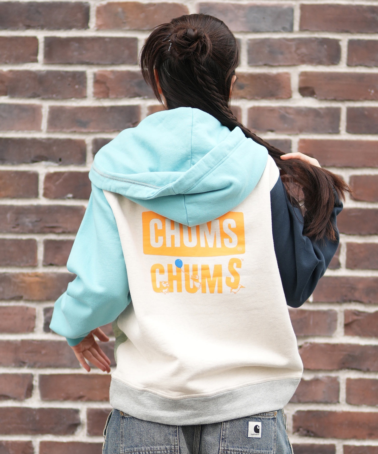 CHUMS チャムス ジップアップ パーカー レディース スウェット フーディー バックプリント 裏起毛 LOVE BALLOON ZIP PARKA CH00-1541 6