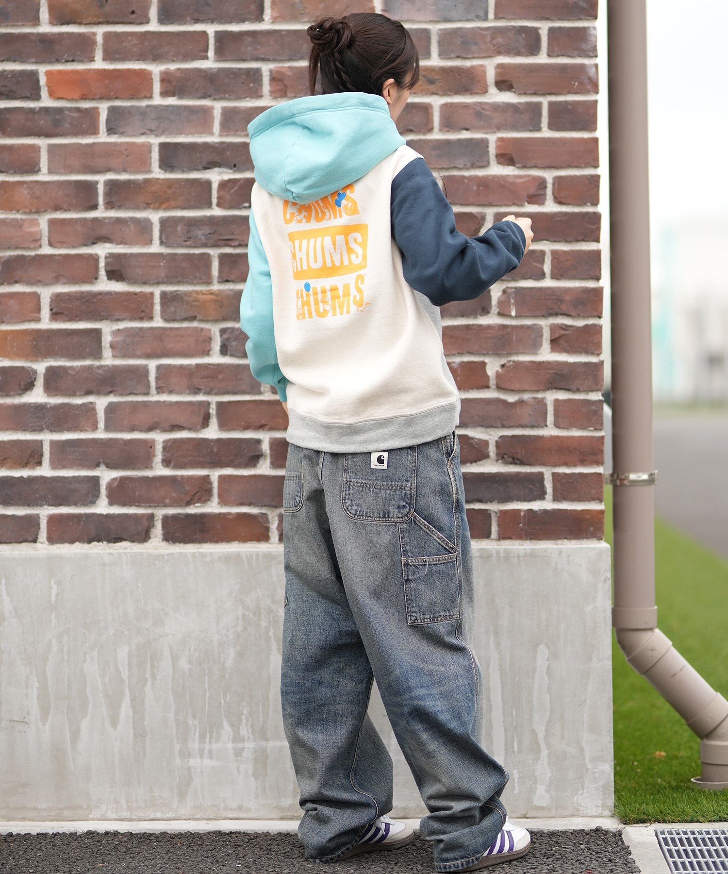 CHUMS チャムス ジップアップ パーカー レディース スウェット フーディー バックプリント 裏起毛 LOVE BALLOON ZIP PARKA CH00-1541 16