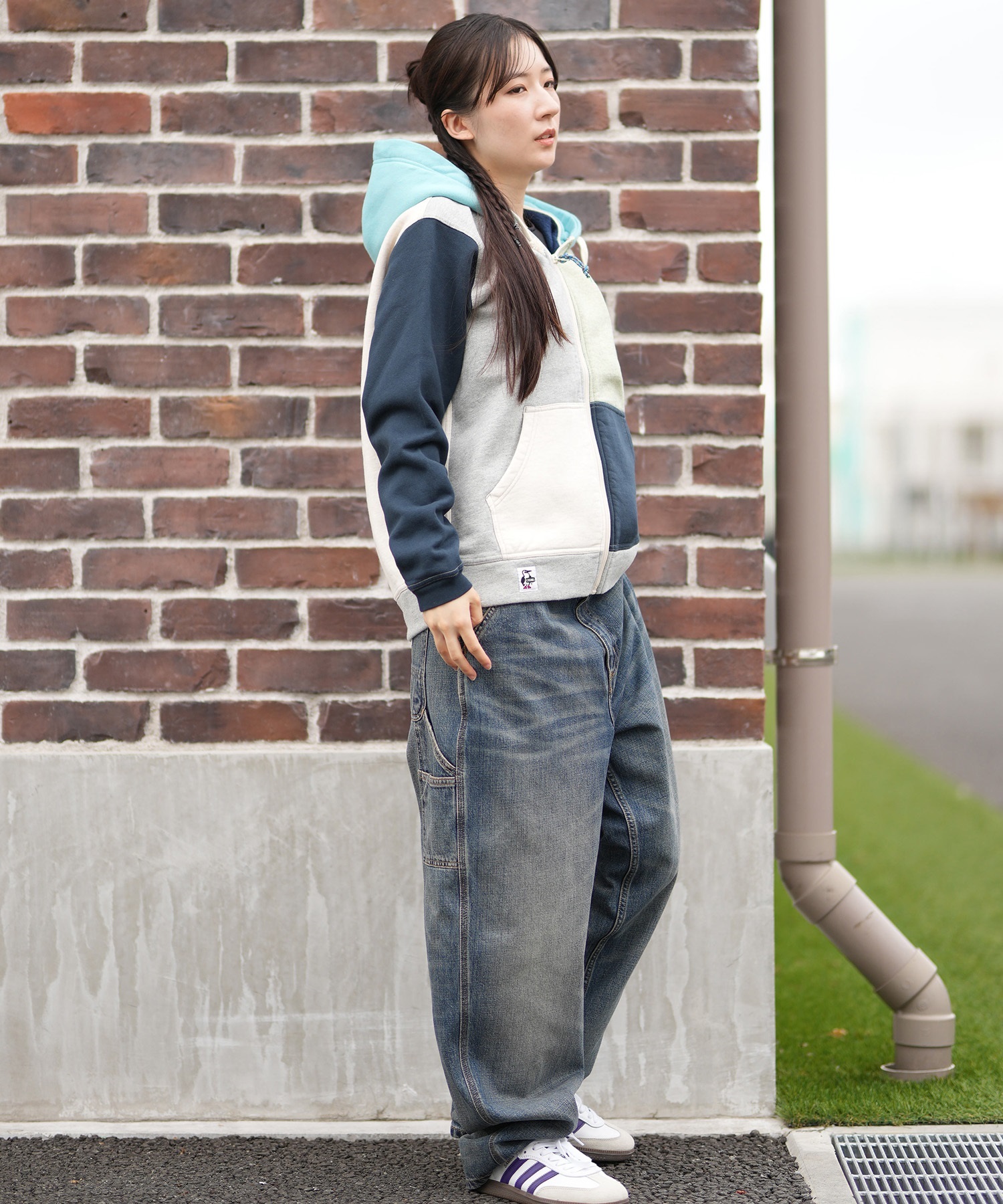 CHUMS チャムス ジップアップ パーカー レディース スウェット フーディー バックプリント 裏起毛 LOVE BALLOON ZIP PARKA CH00-1541 17