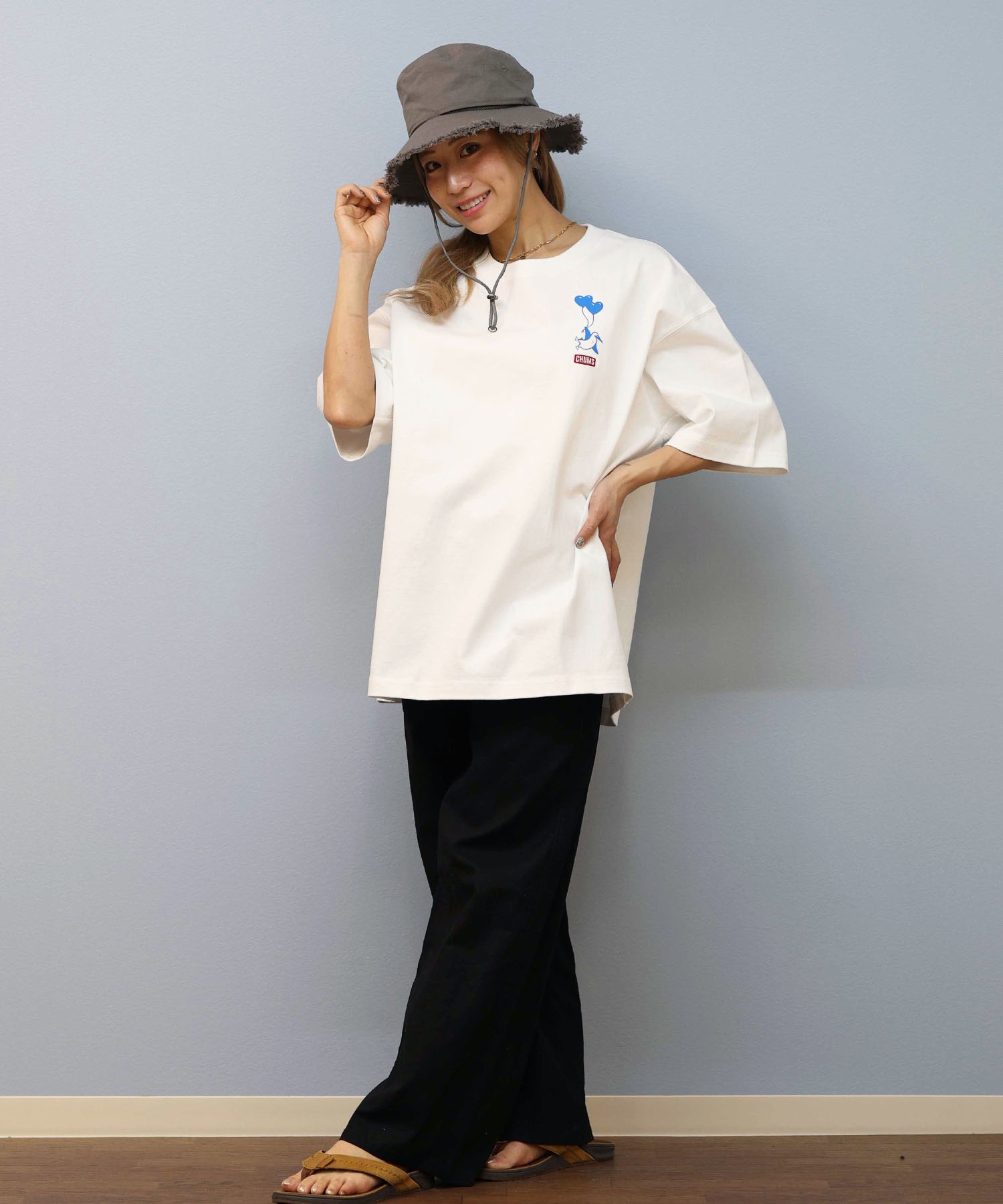 CHUMS チャムス 半袖 Tシャツ レディース バックプリント CH01