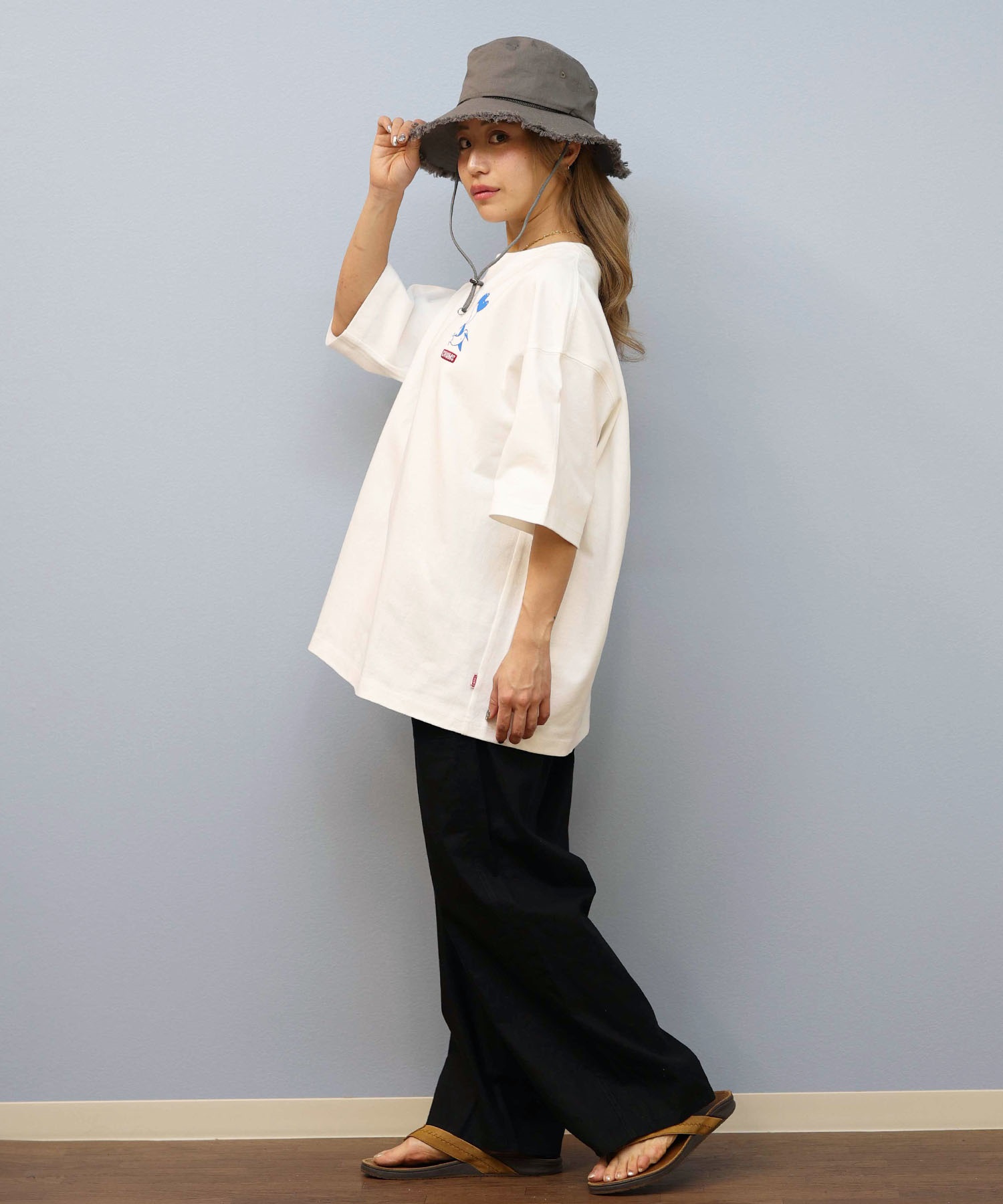 CHUMS チャムス 半袖 Tシャツ レディース バックプリント CH01