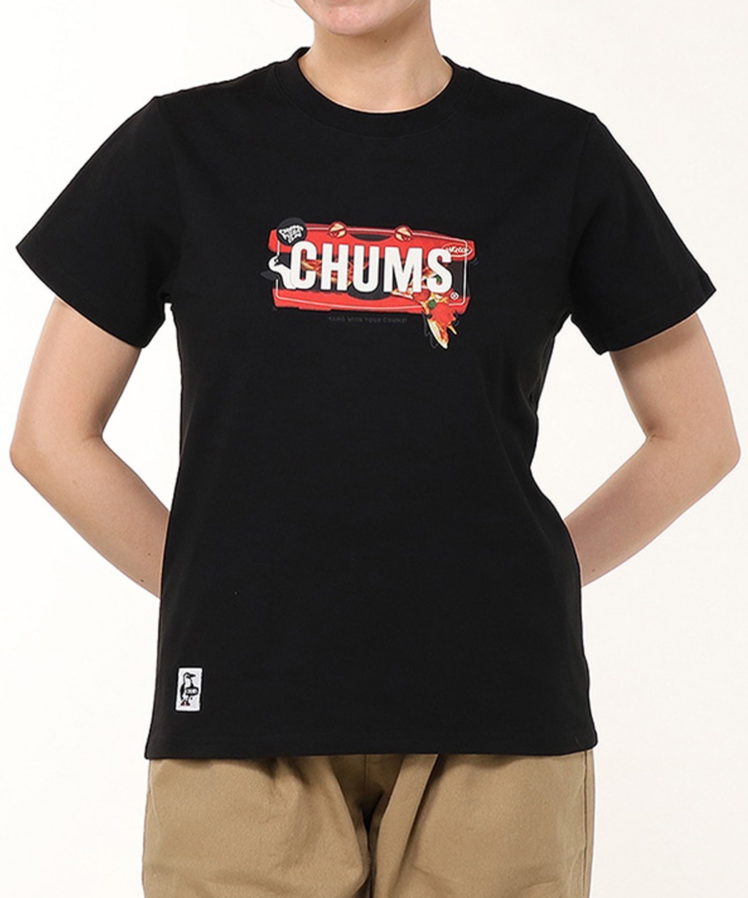 CHUMS チャムス 半袖 Tシャツ レディース チャムス ピザボックス Tシャツ CH11-2518 2