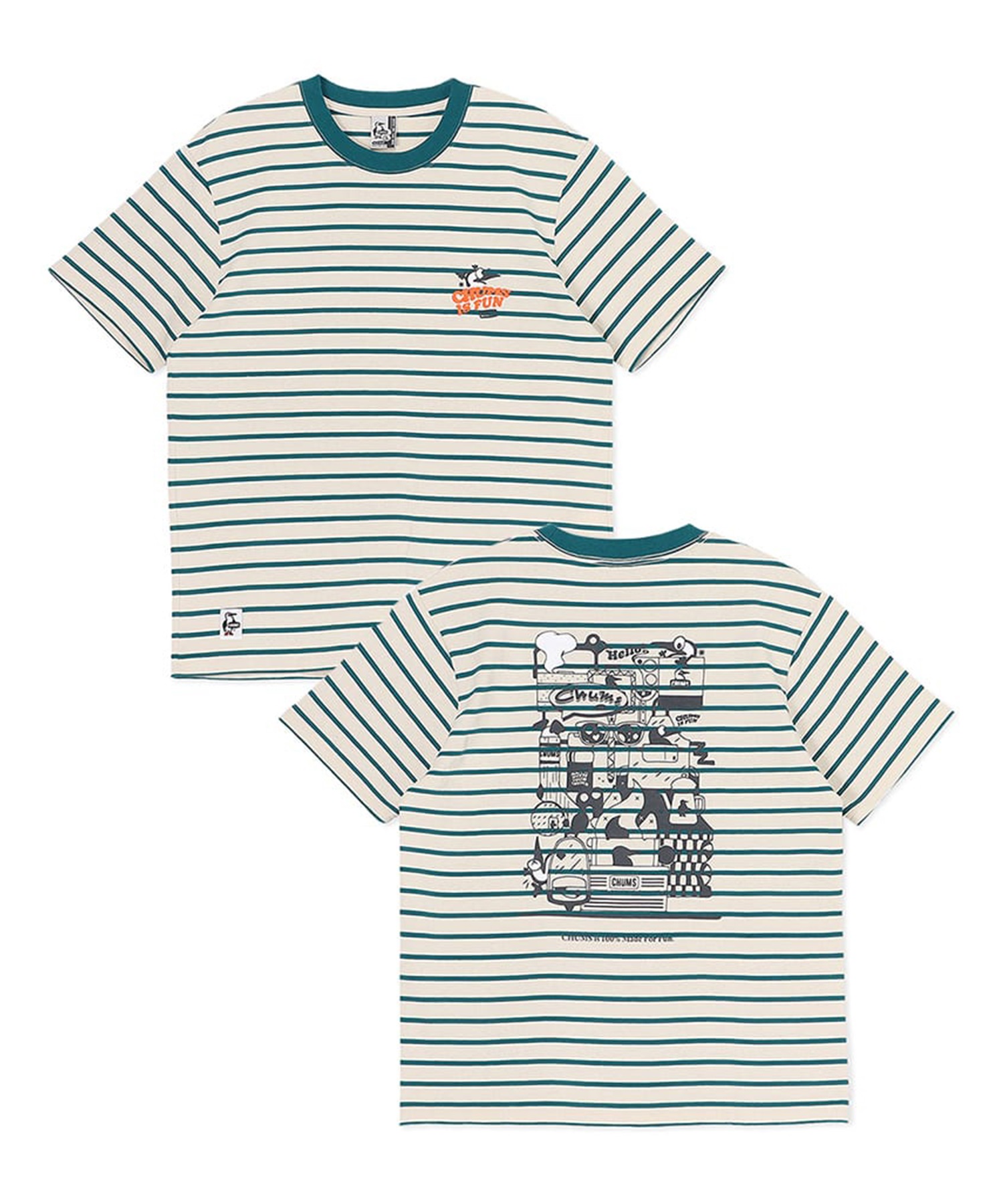 CHUMS チャムス 半袖 Tシャツ レディース バックプリント チャムスイズ