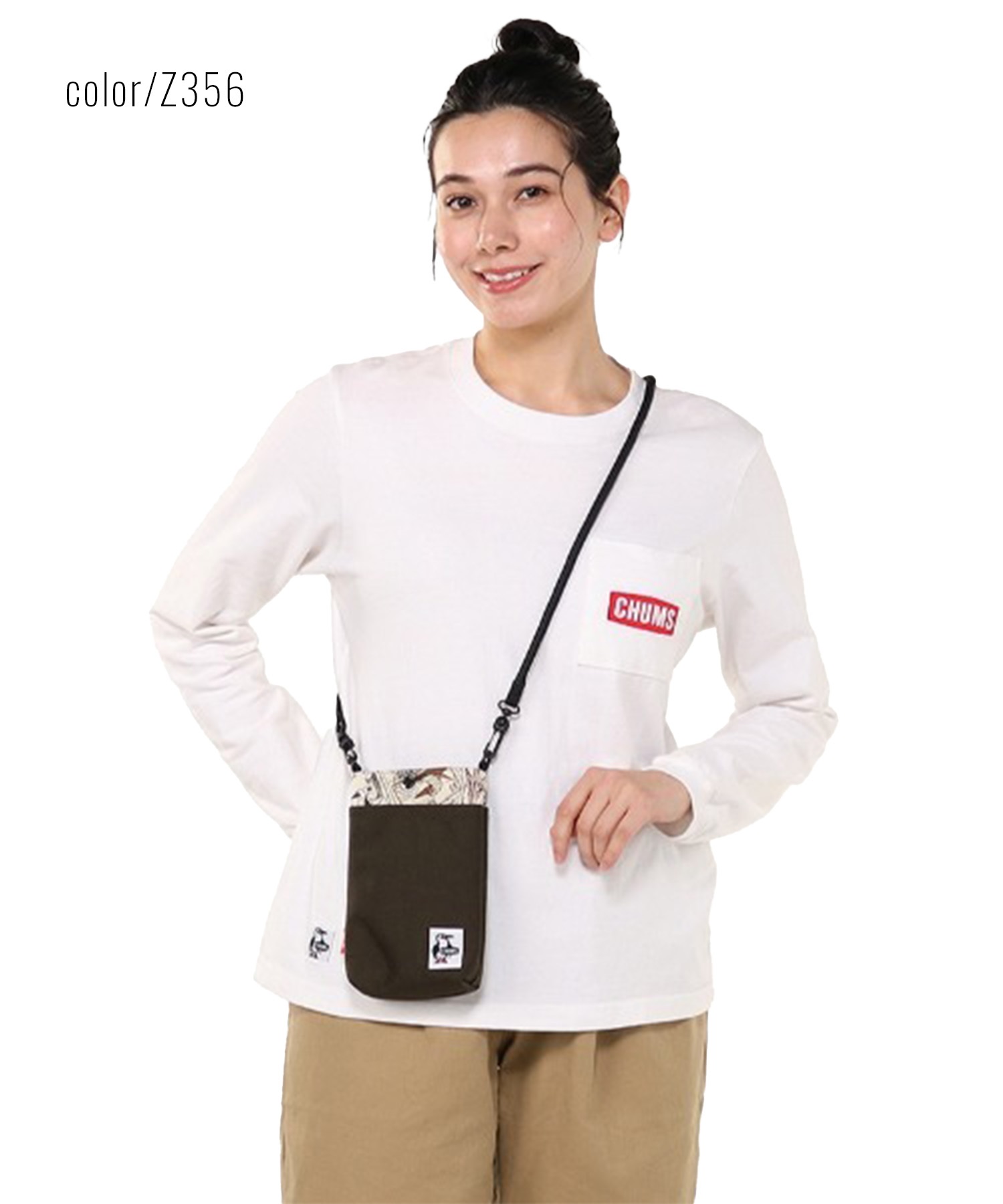CHUMS チャムス ショルダーバッグ 軽量 ロゴ CHUMS Rope Shoulder Pouch SN  CH60-3815(G019-FREE)