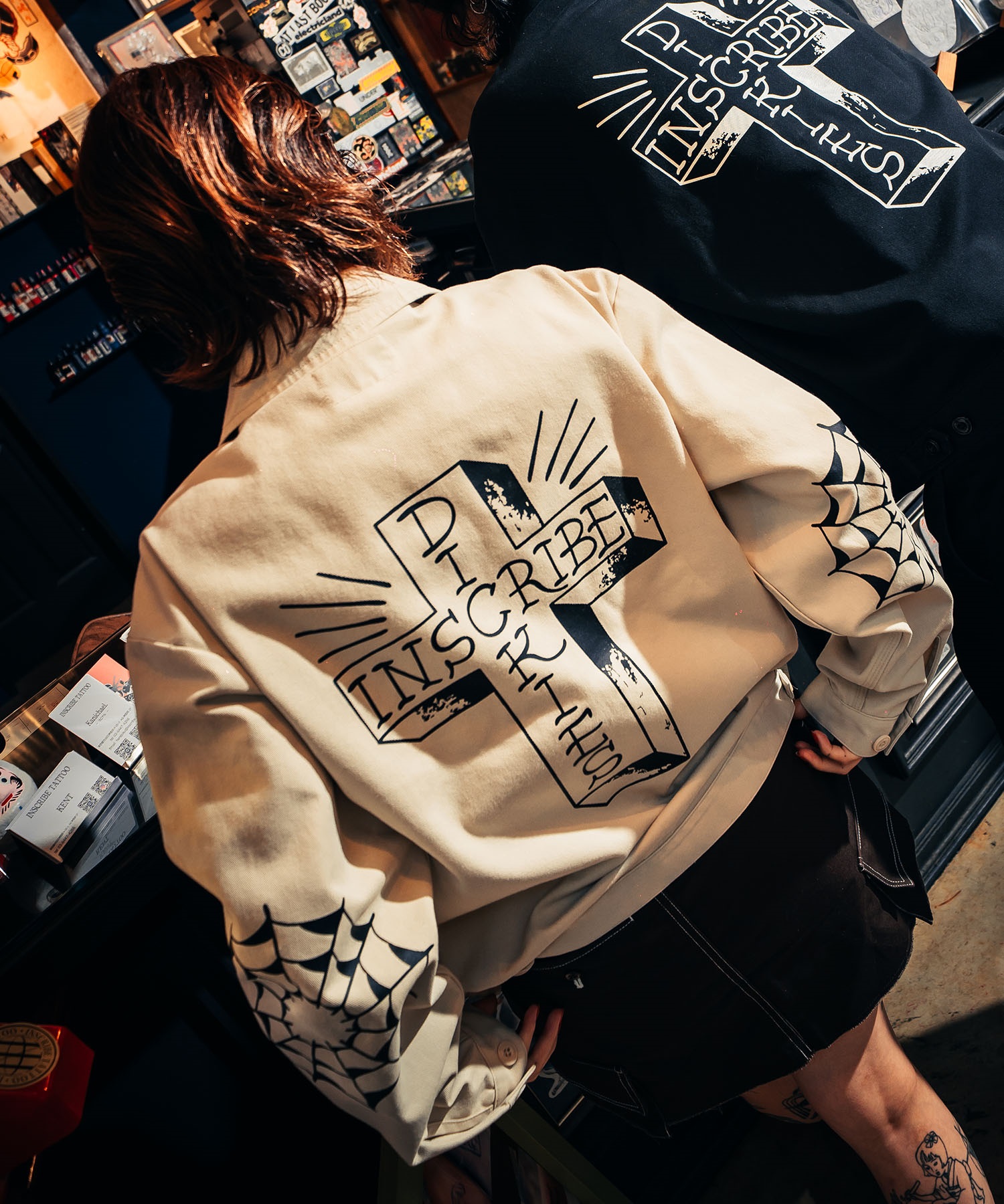 Dickies ディッキーズ ジャケット メンズ INSCRIBE TATTOO コラボモデル MS X INS CROSS PRINT JK 81560400(0003-M)