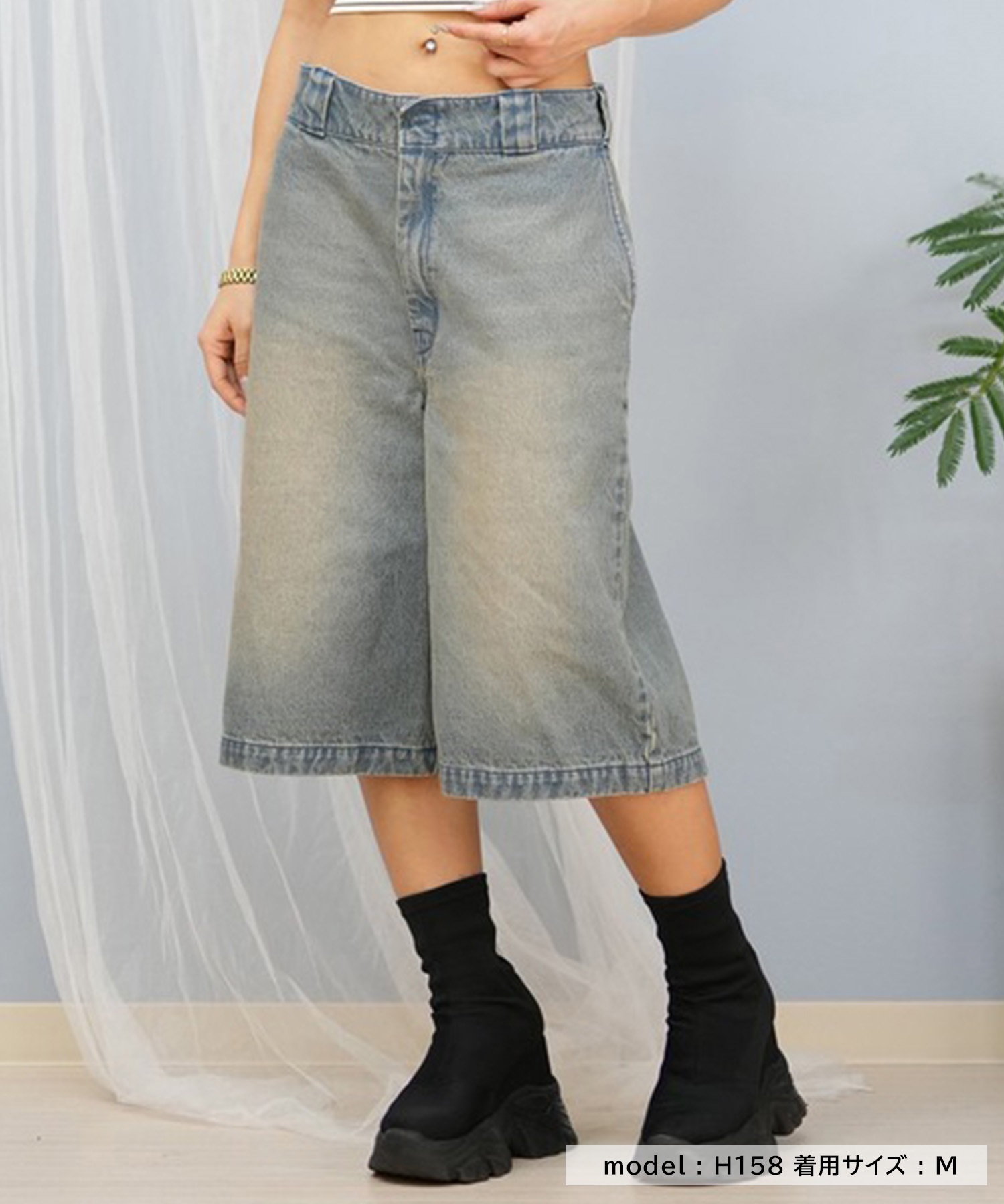 Dickies/ディッキーズ レディース デニムハーフパンツ 81120600(40-M)