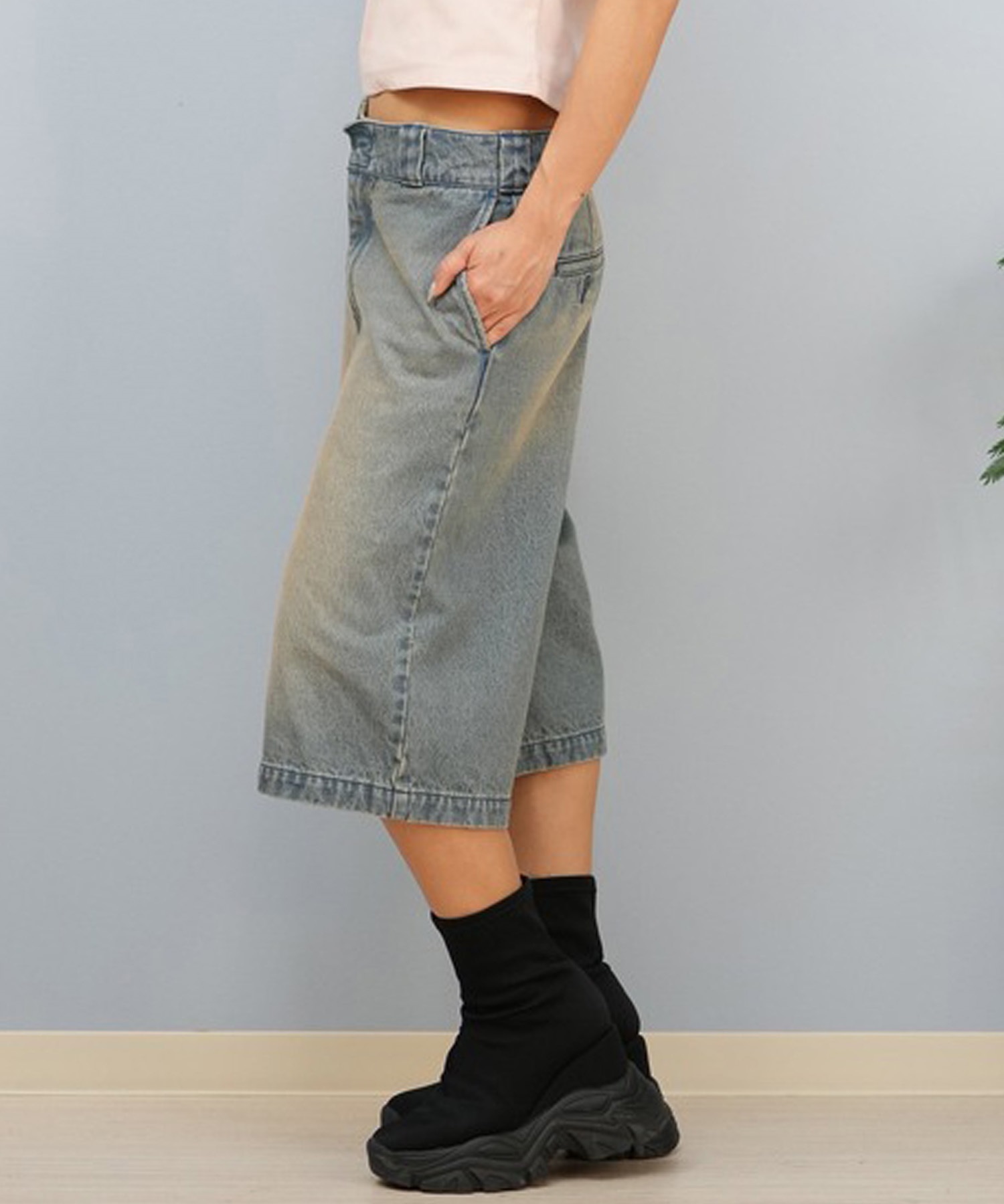 Dickies/ディッキーズ レディース デニムハーフパンツ 81120600(40-M)