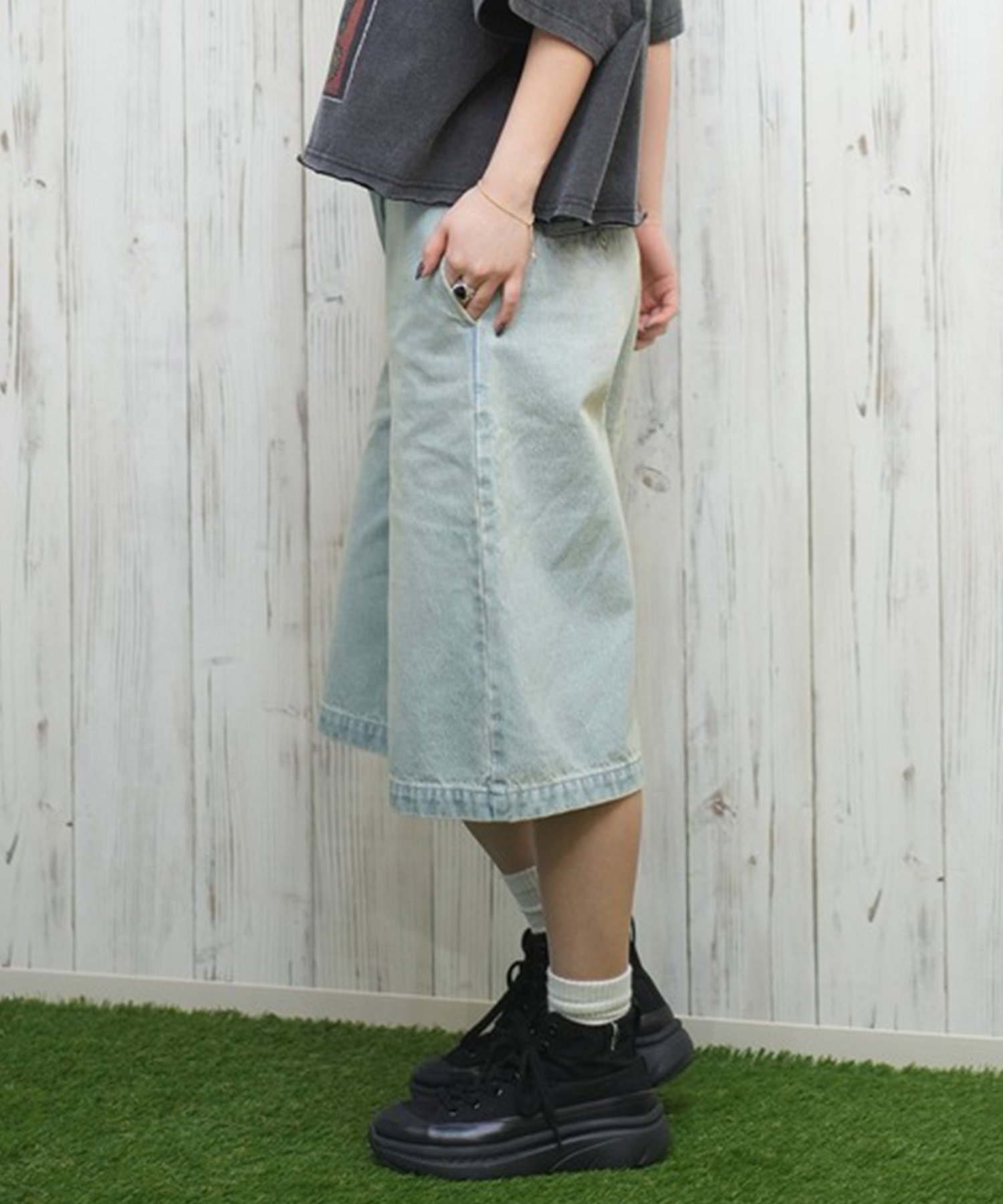 Dickies/ディッキーズ レディース デニムハーフパンツ 81120600(40-M)