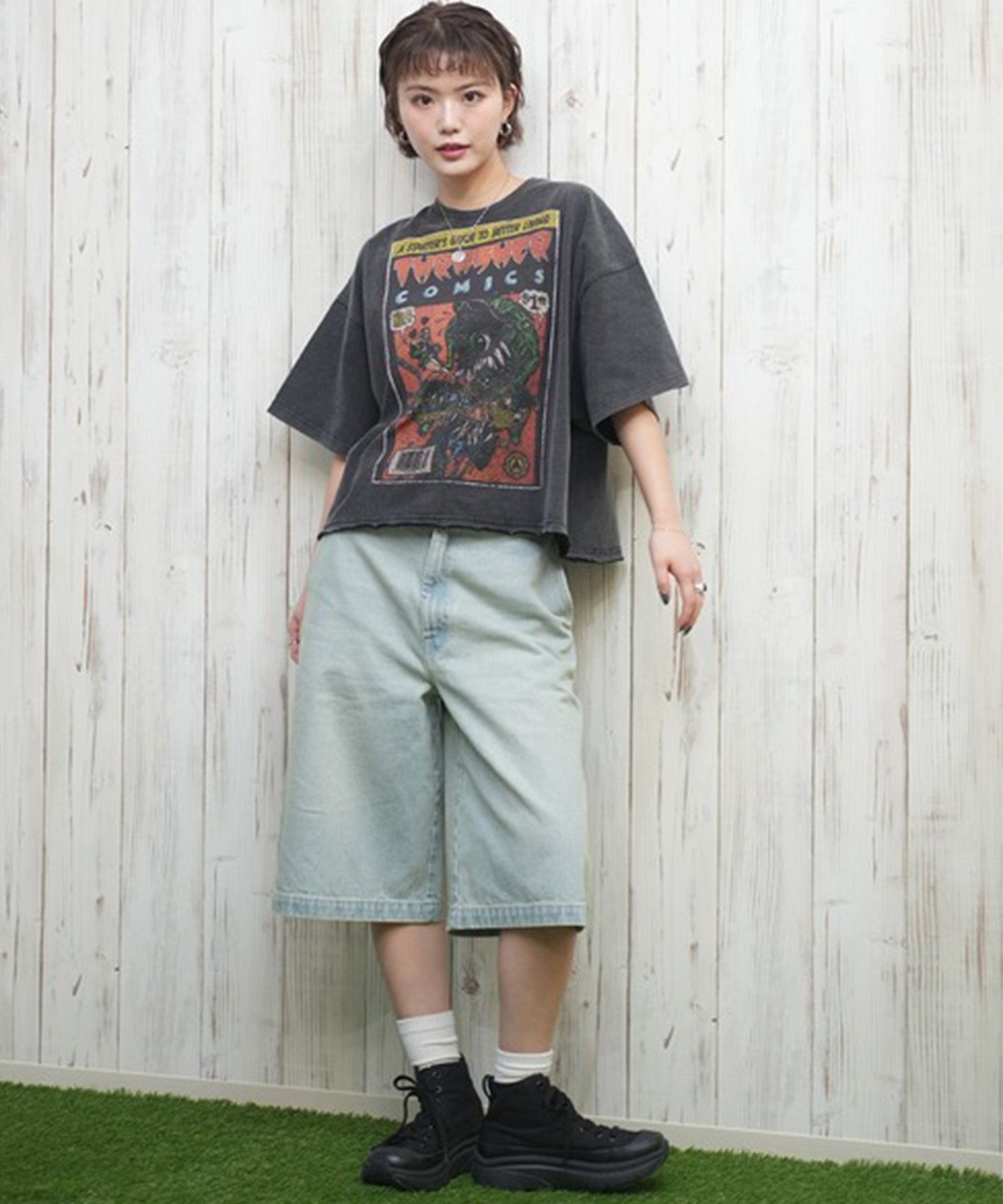 Dickies/ディッキーズ レディース デニムハーフパンツ 81120600(40-M)