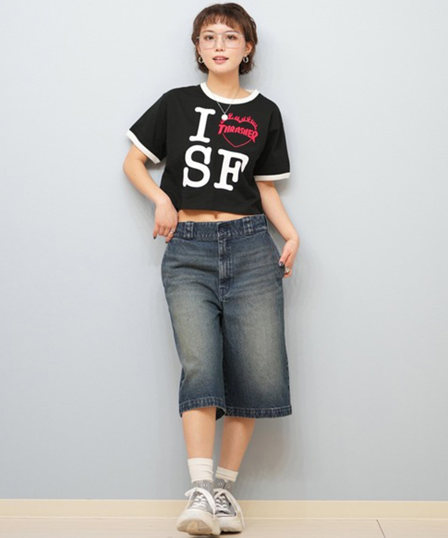 Dickies/ディッキーズ レディース デニムハーフパンツ 81120600(40-M)