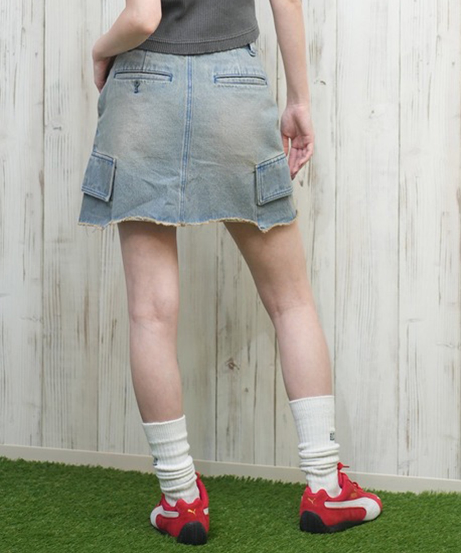 Dickies/ディッキーズ レディース デニムミニスカート 81120300(40-S)