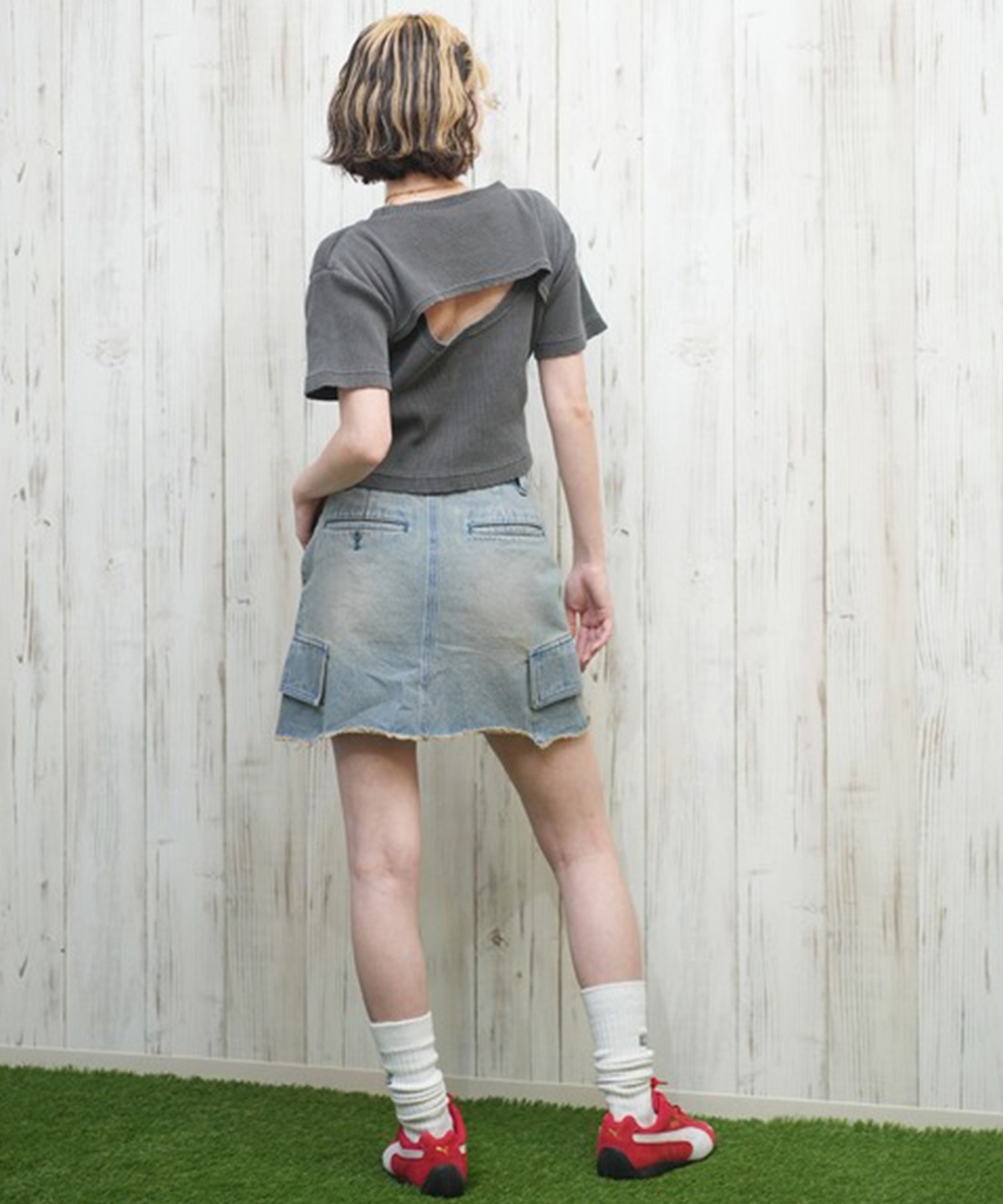 Dickies/ディッキーズ レディース デニムミニスカート 81120300(40-S)