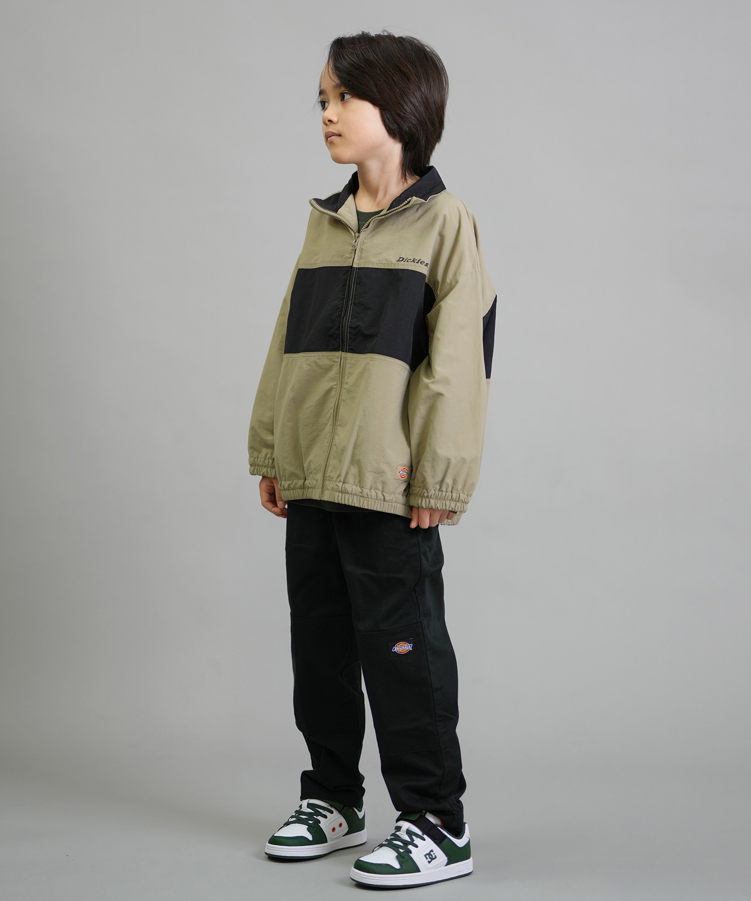 Dickies ディッキーズ ジャケット キッズ ジュニア ナイロントラックジャケット 253K10M201 ムラサキスポーツ限定(KH-130cm)