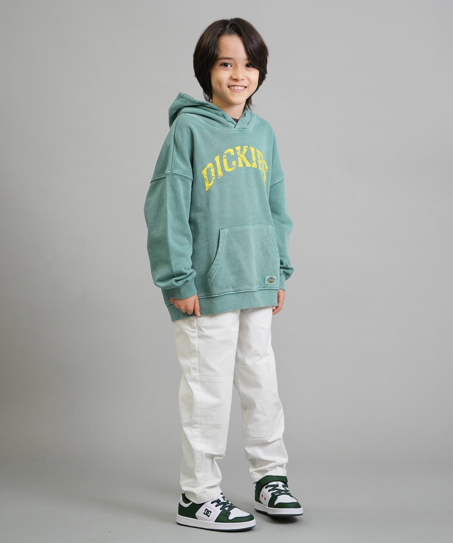 d*0様 DAIRIKU Flower Children パーカー クリーム色 Dickies ディッキーズ パーカー キッズ ジュニア DK Pigment dye